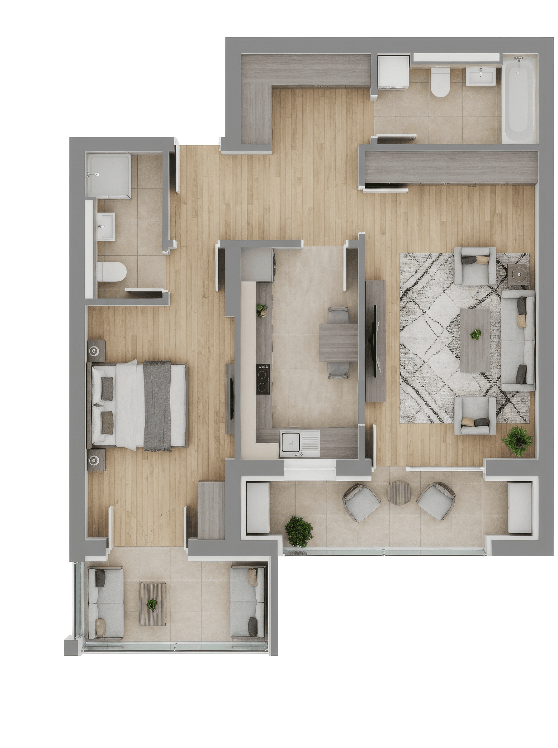 Plan apartament B29-1-3