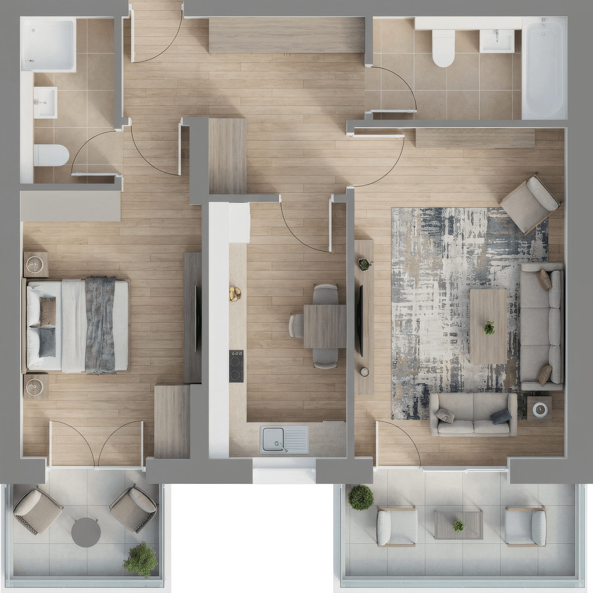 Plan apartament B31-1-7