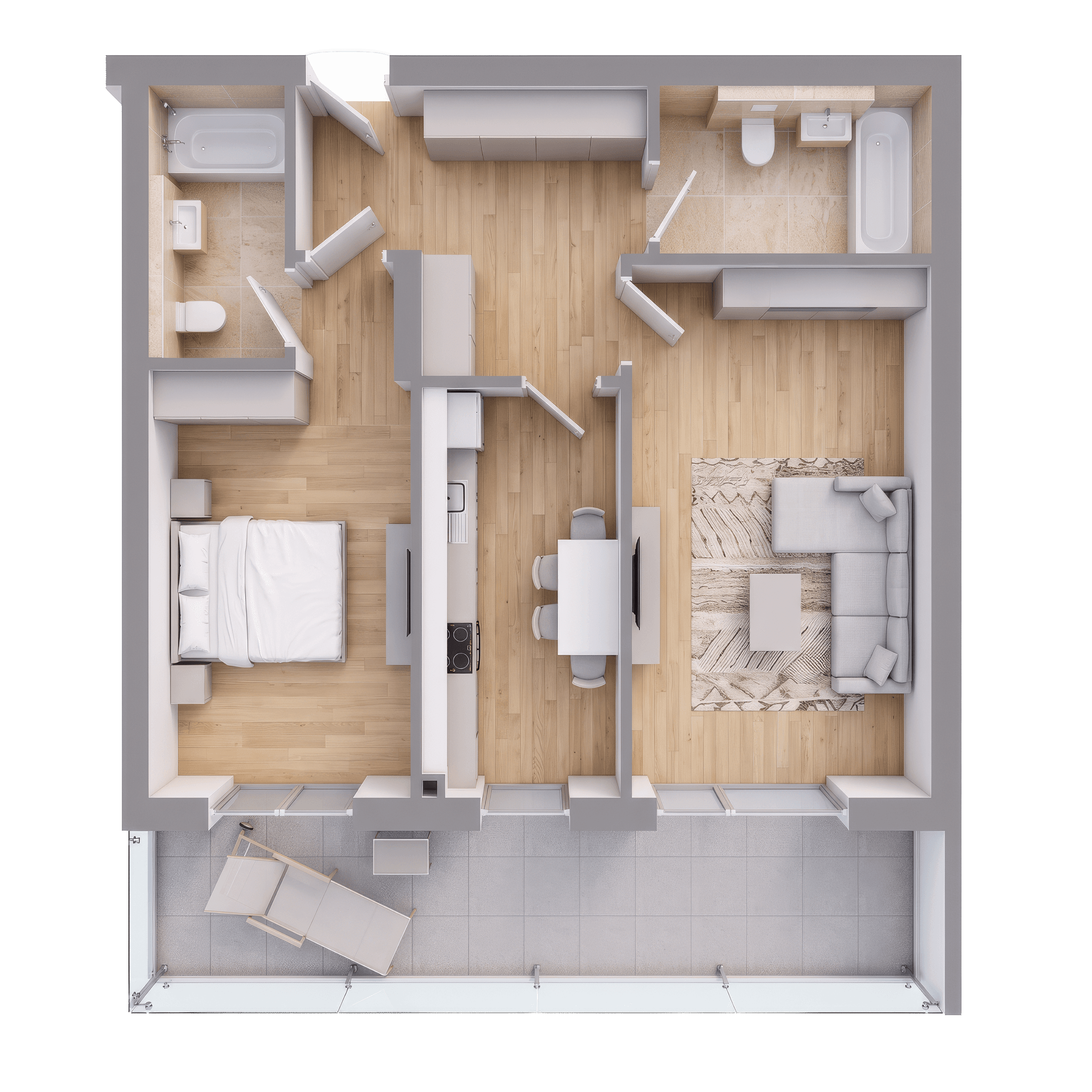 Plan apartament B31-4-7