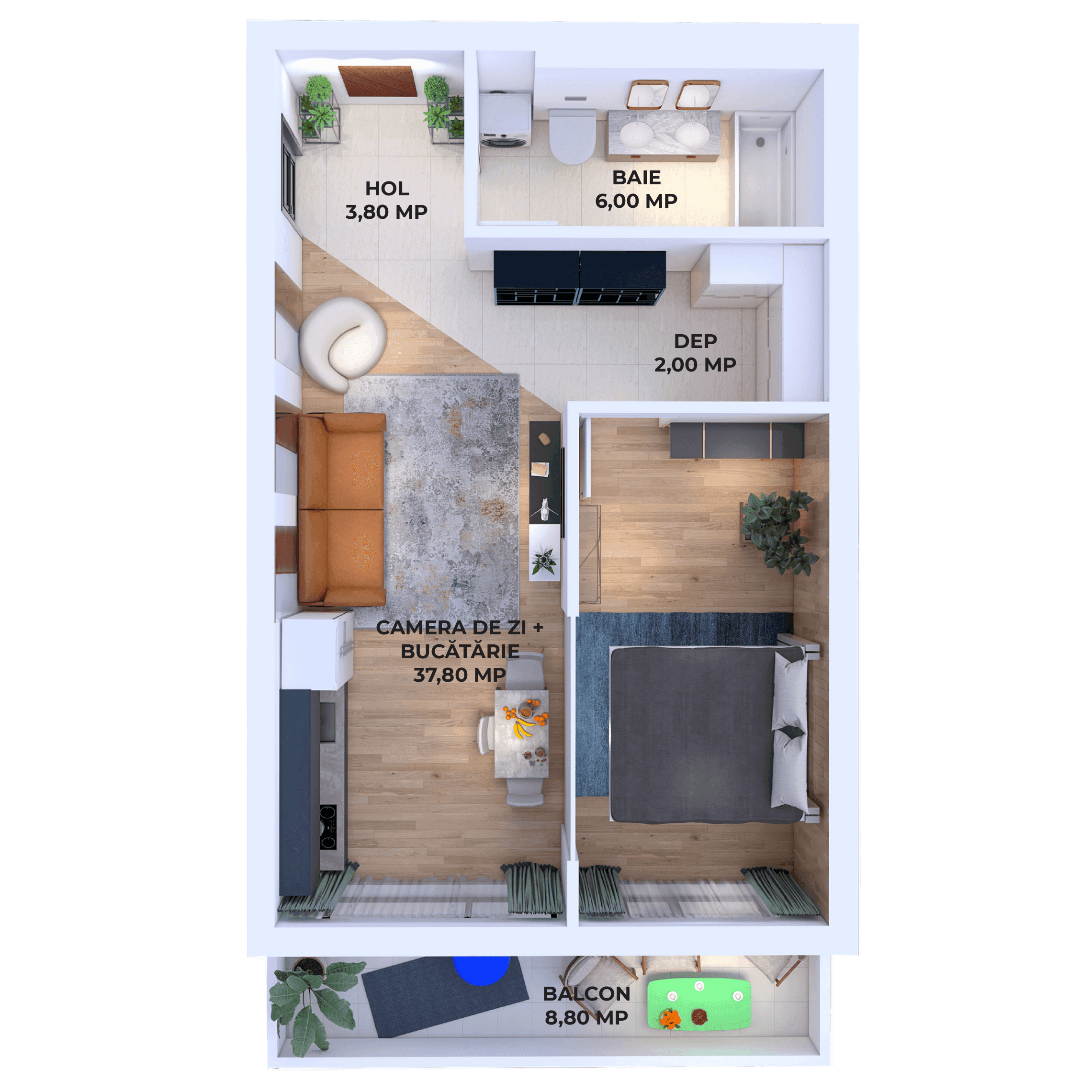 Plan apartament V22-2-6