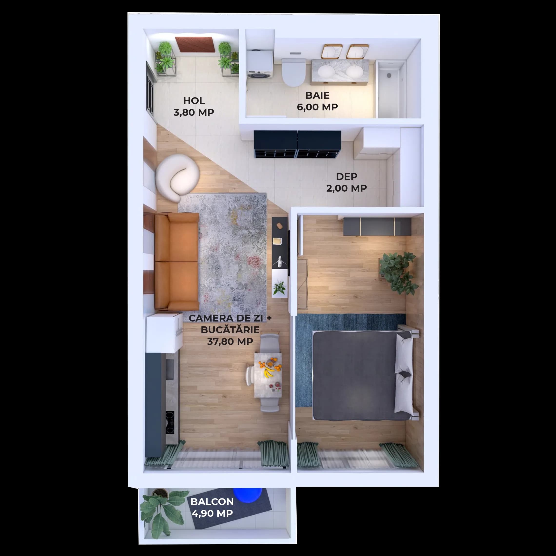 Plan apartament V28-1-8