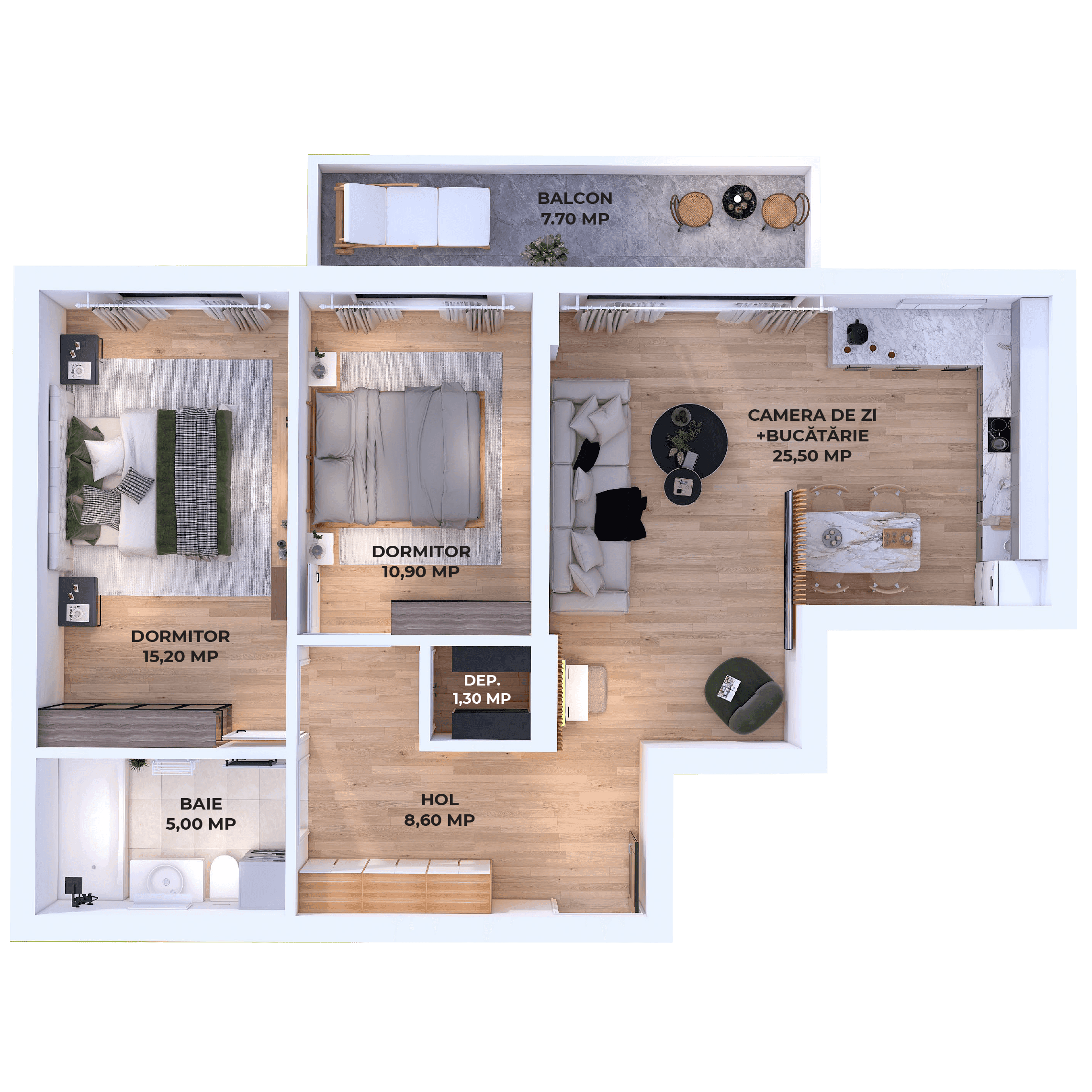 Plan apartament V25-2-7