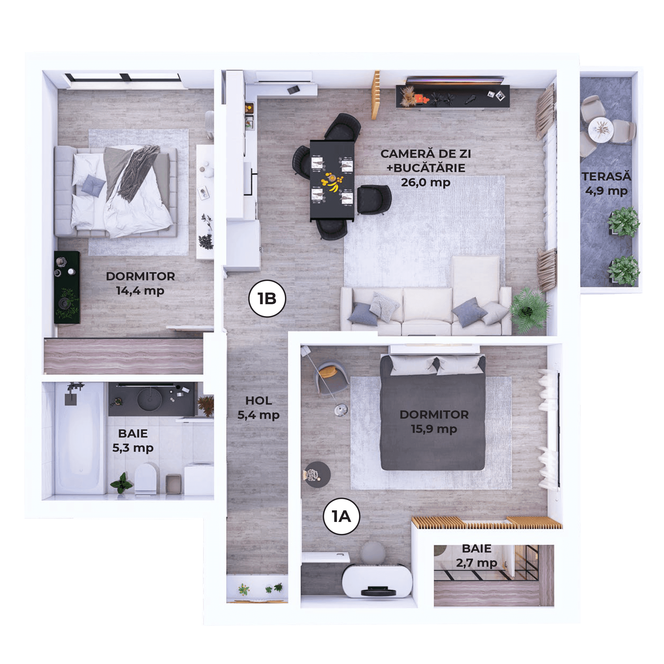 Plan apartament V28-P-3