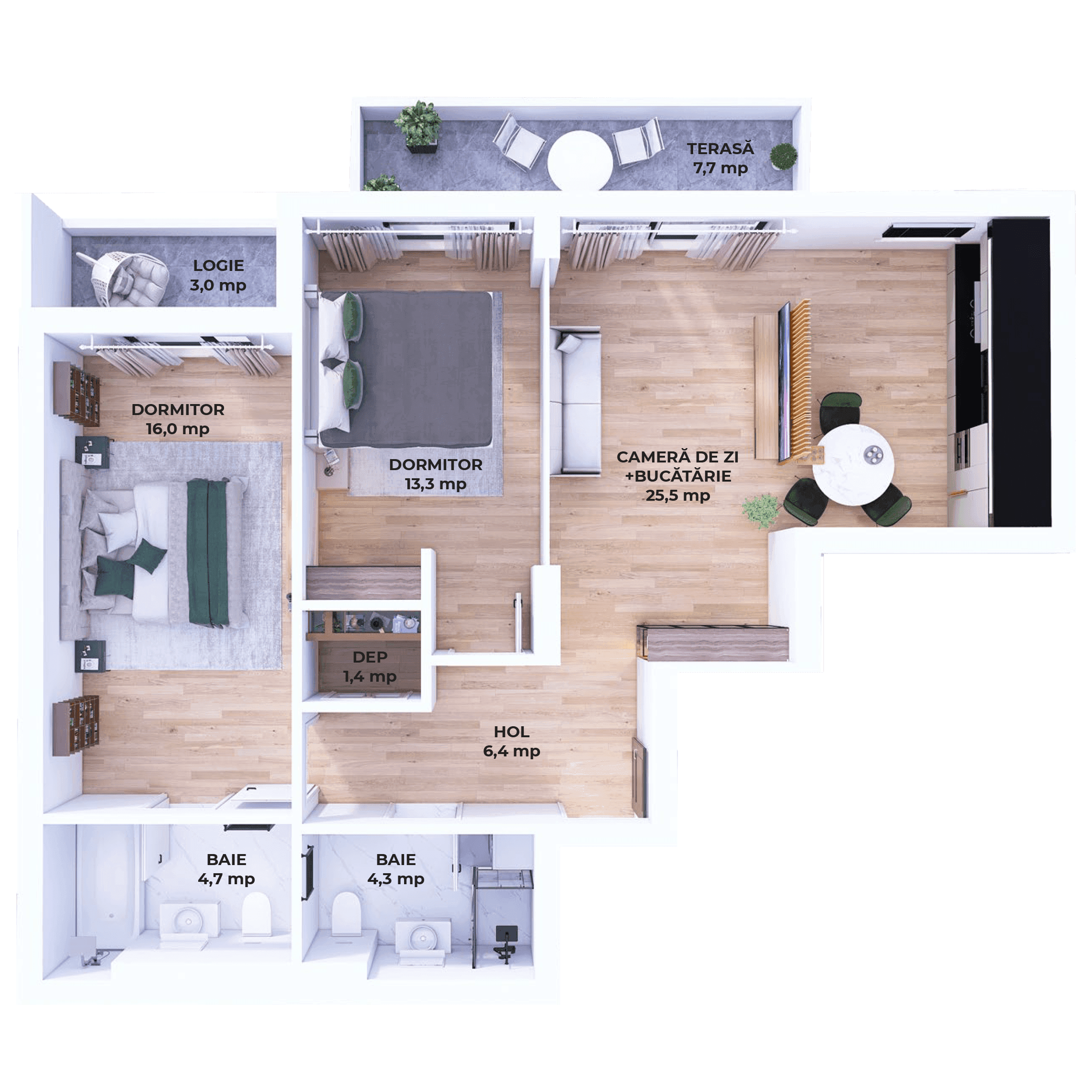 Plan apartament V30-1-7