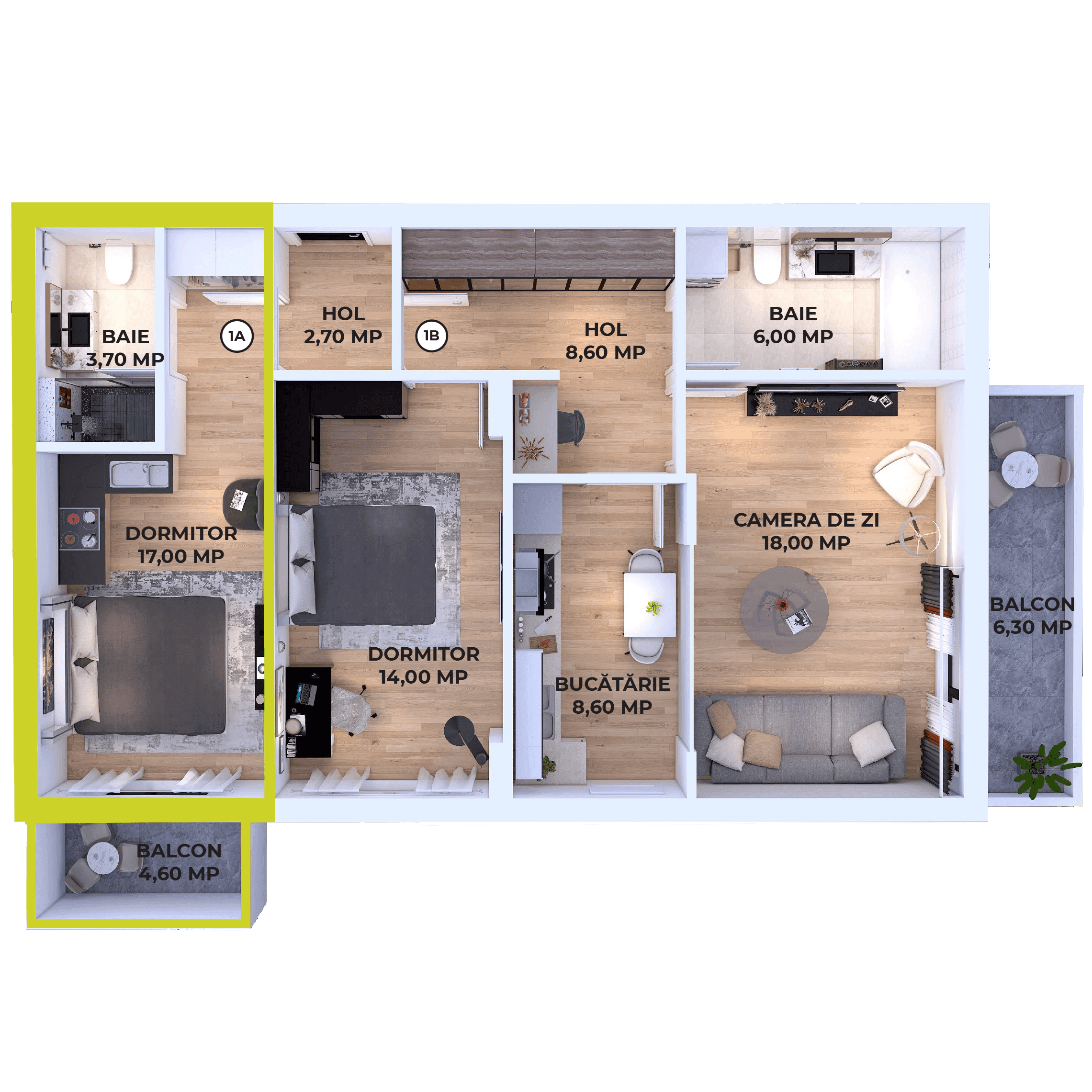 Plan apartament V26-1-7