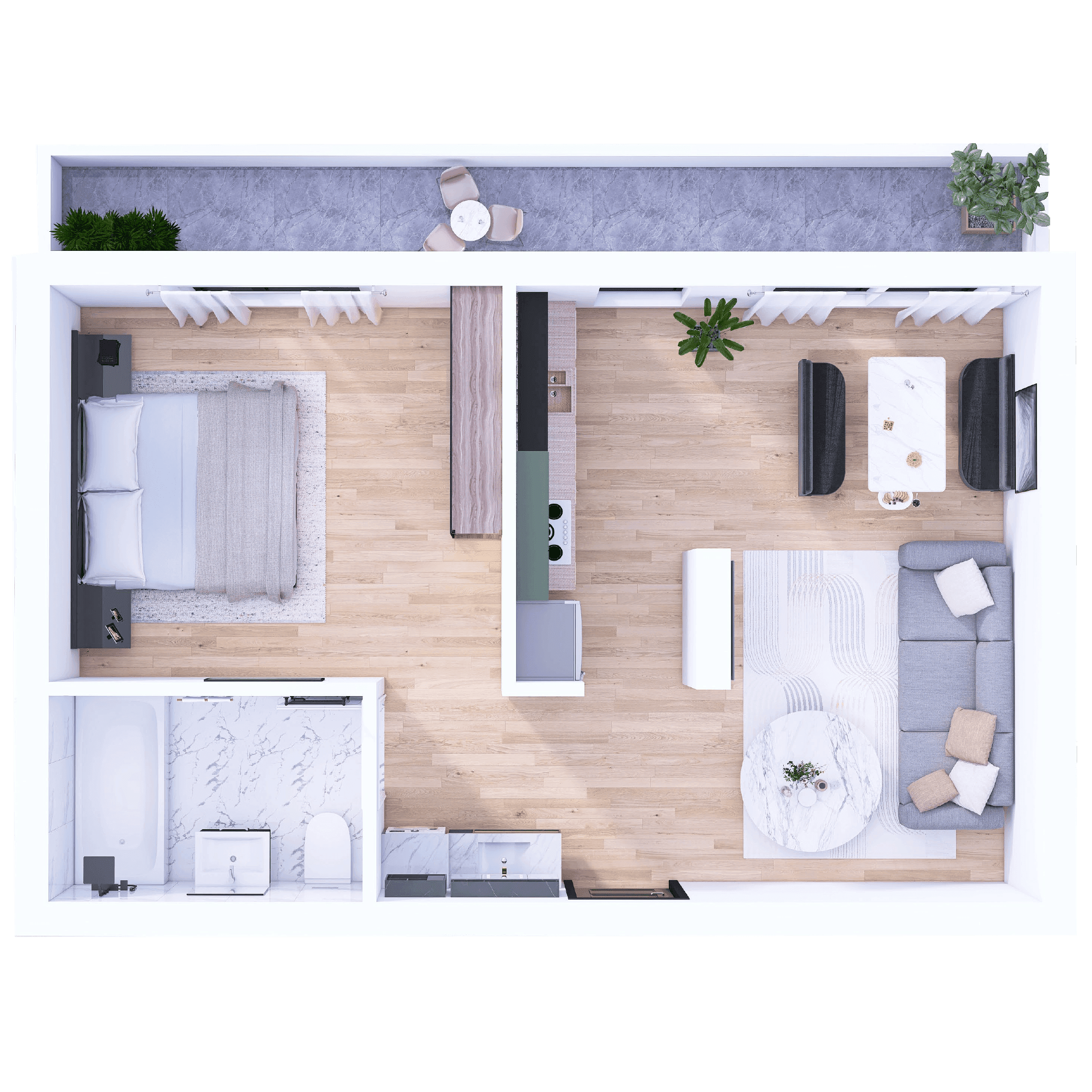 Plan apartament V28-R-1