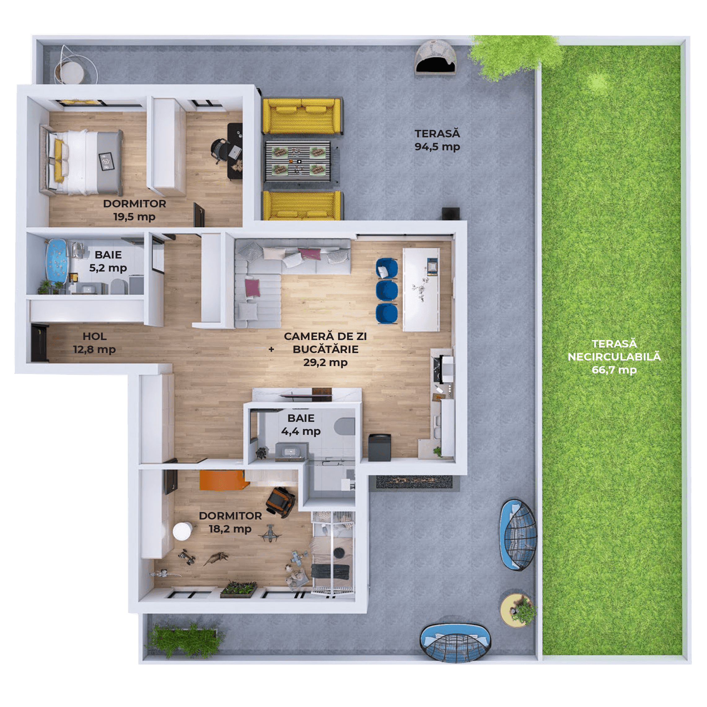 Plan apartament V28-R-2