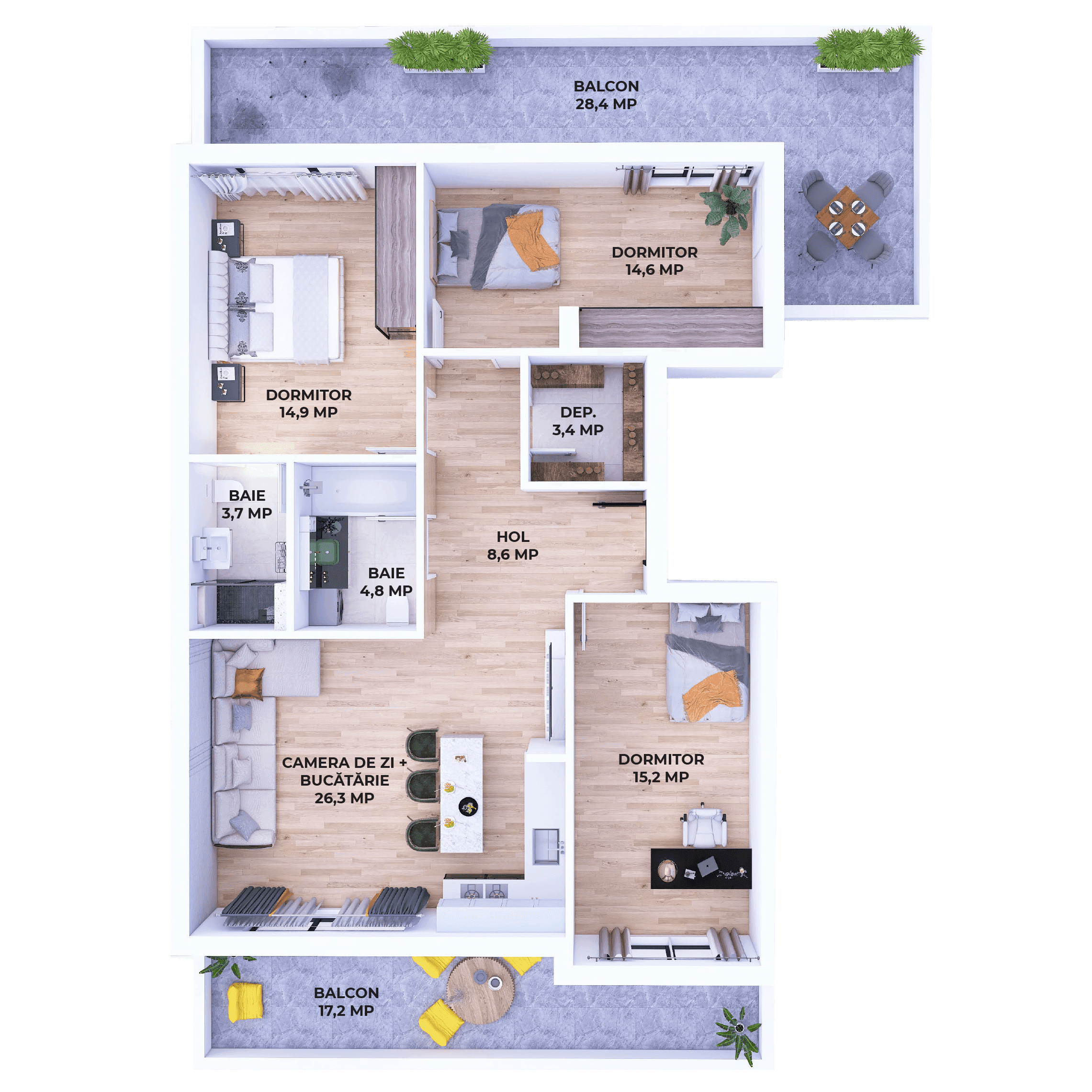 Plan apartament V24-R-3