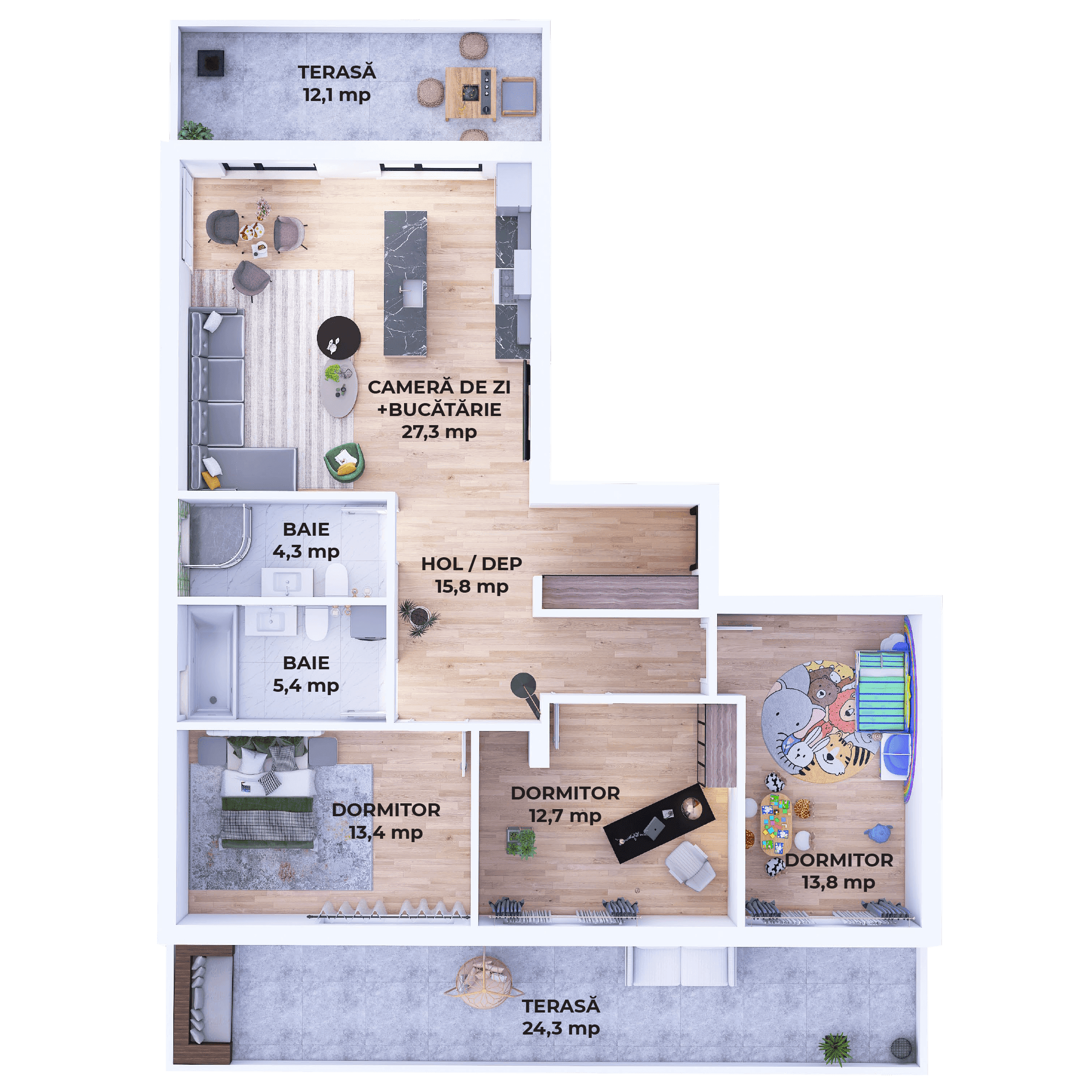 Plan apartament V27-R-2