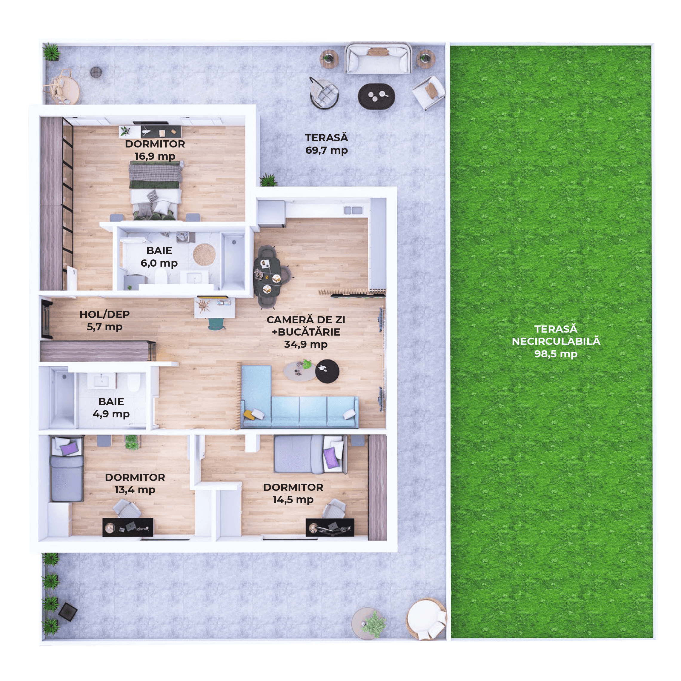 Plan apartament V27-R-5