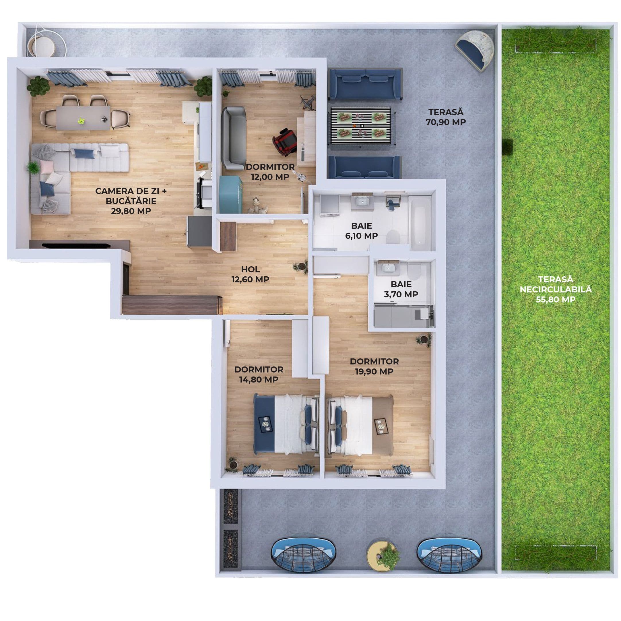 Plan apartament V22-R-1