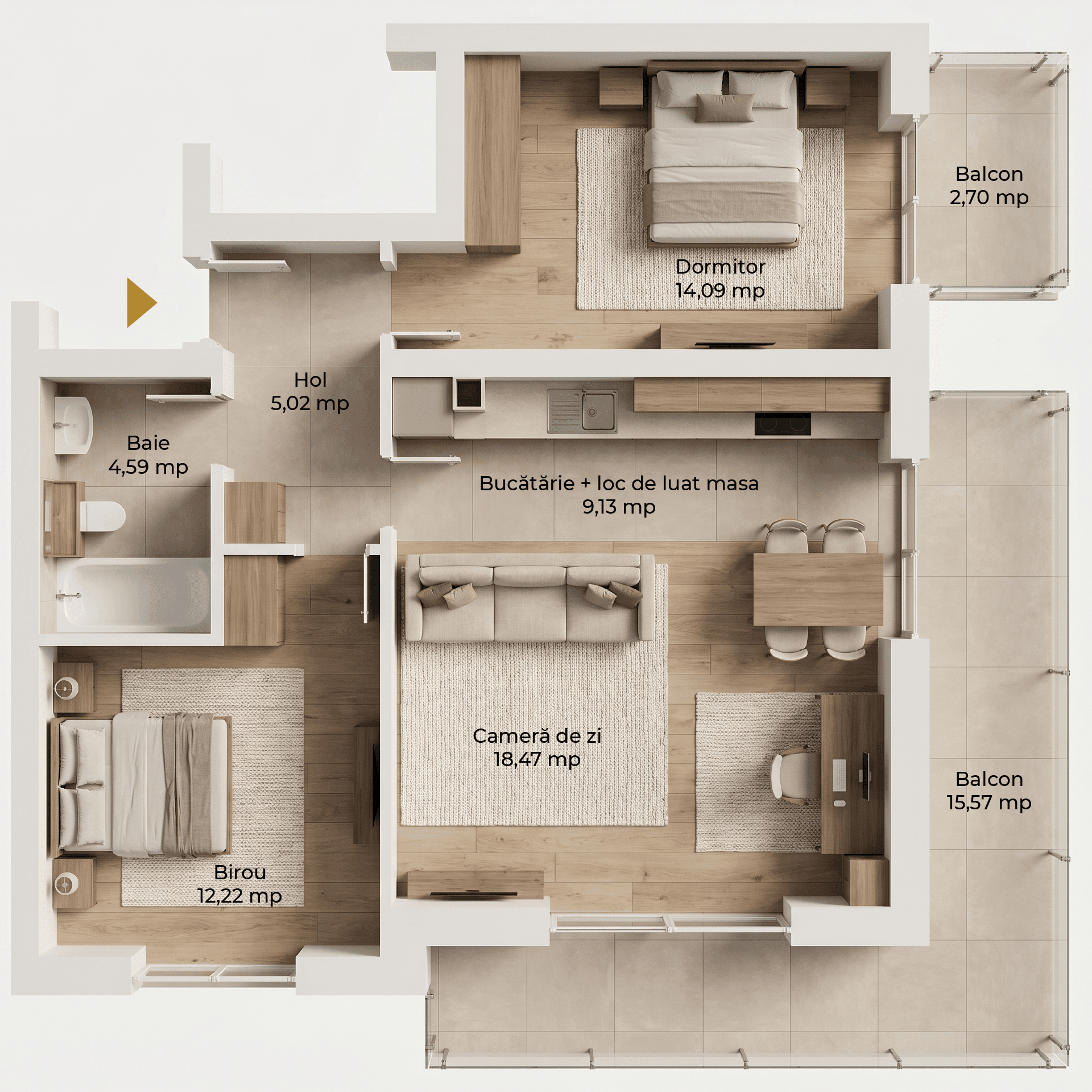 Plan apartament B106-9-4