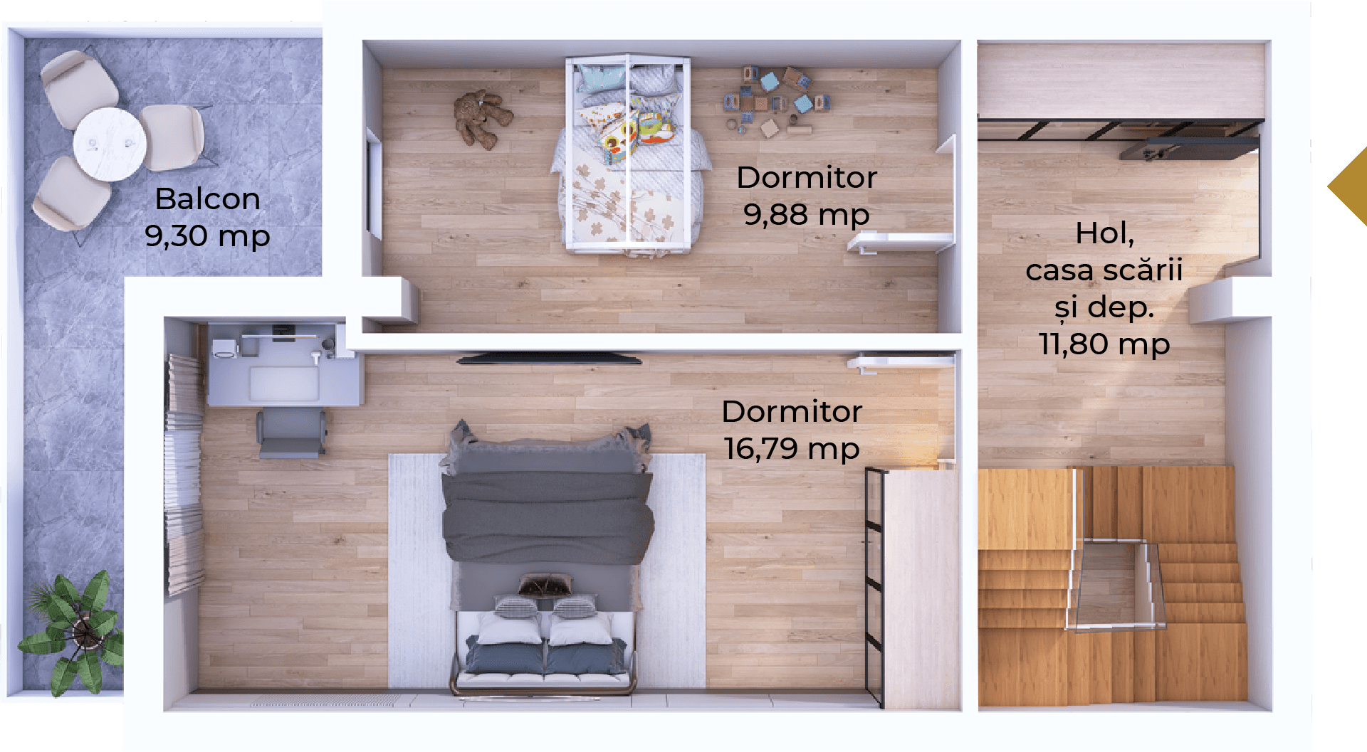 Plan apartament B100-11-8