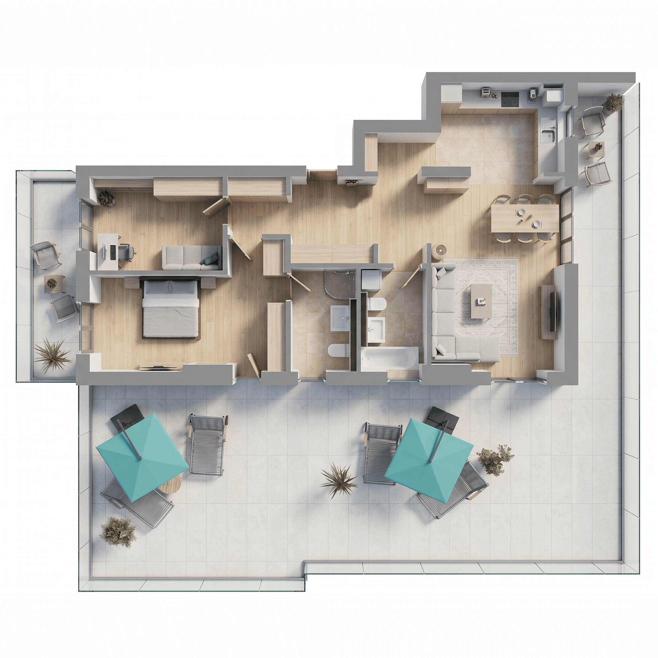 Plan apartament B11-9-1