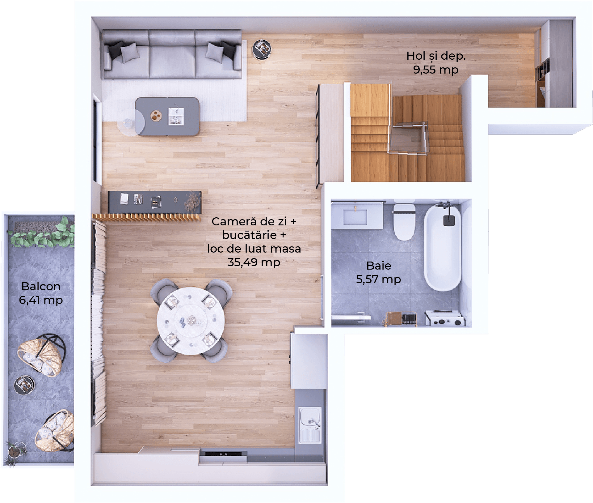 Plan apartament B99-11-1