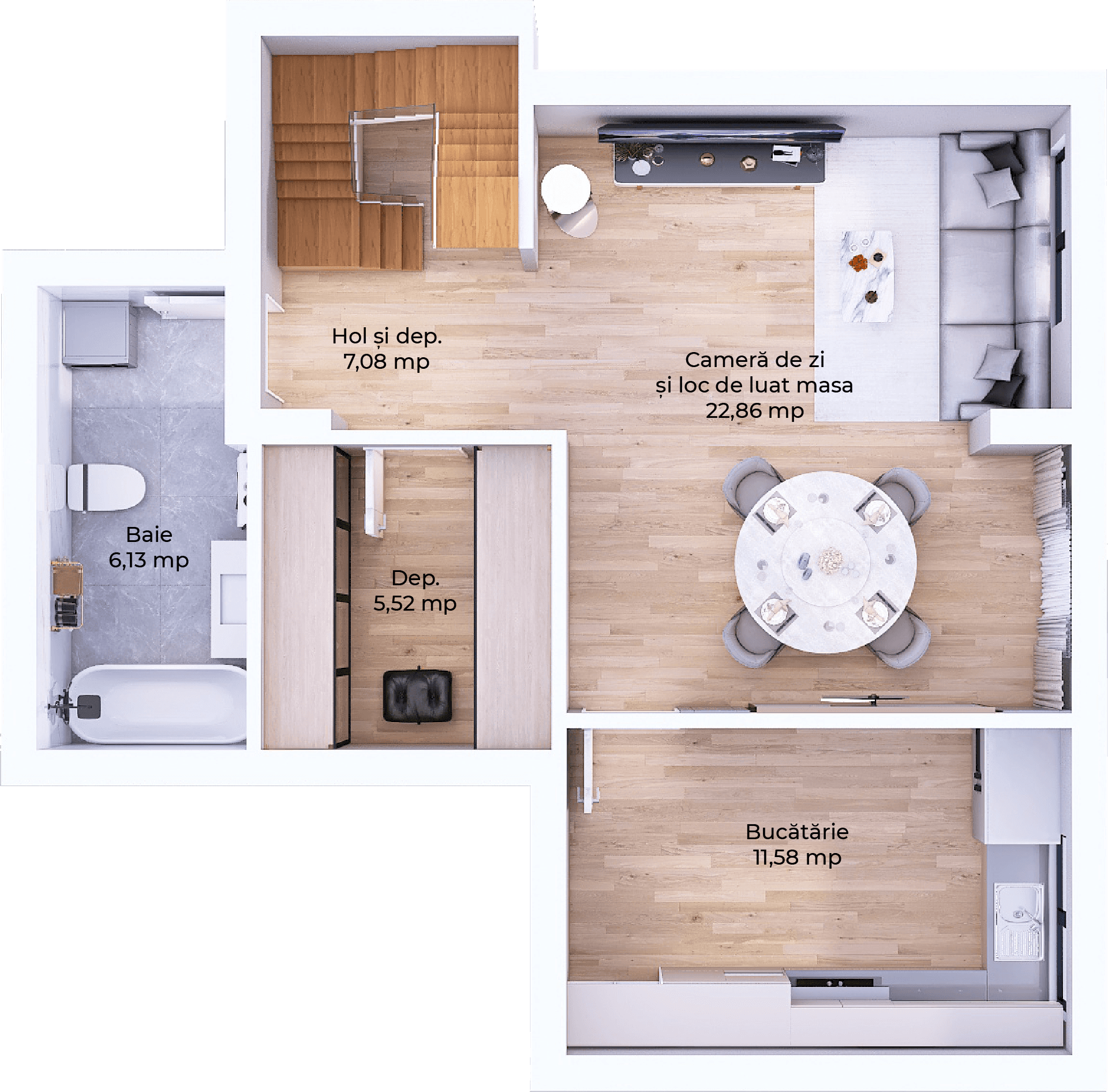 Plan apartament B99-11-10