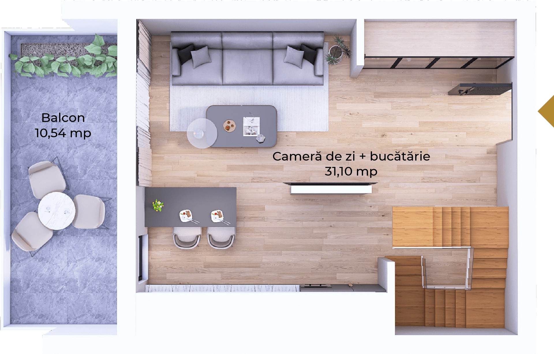 Plan apartament B102-11-11