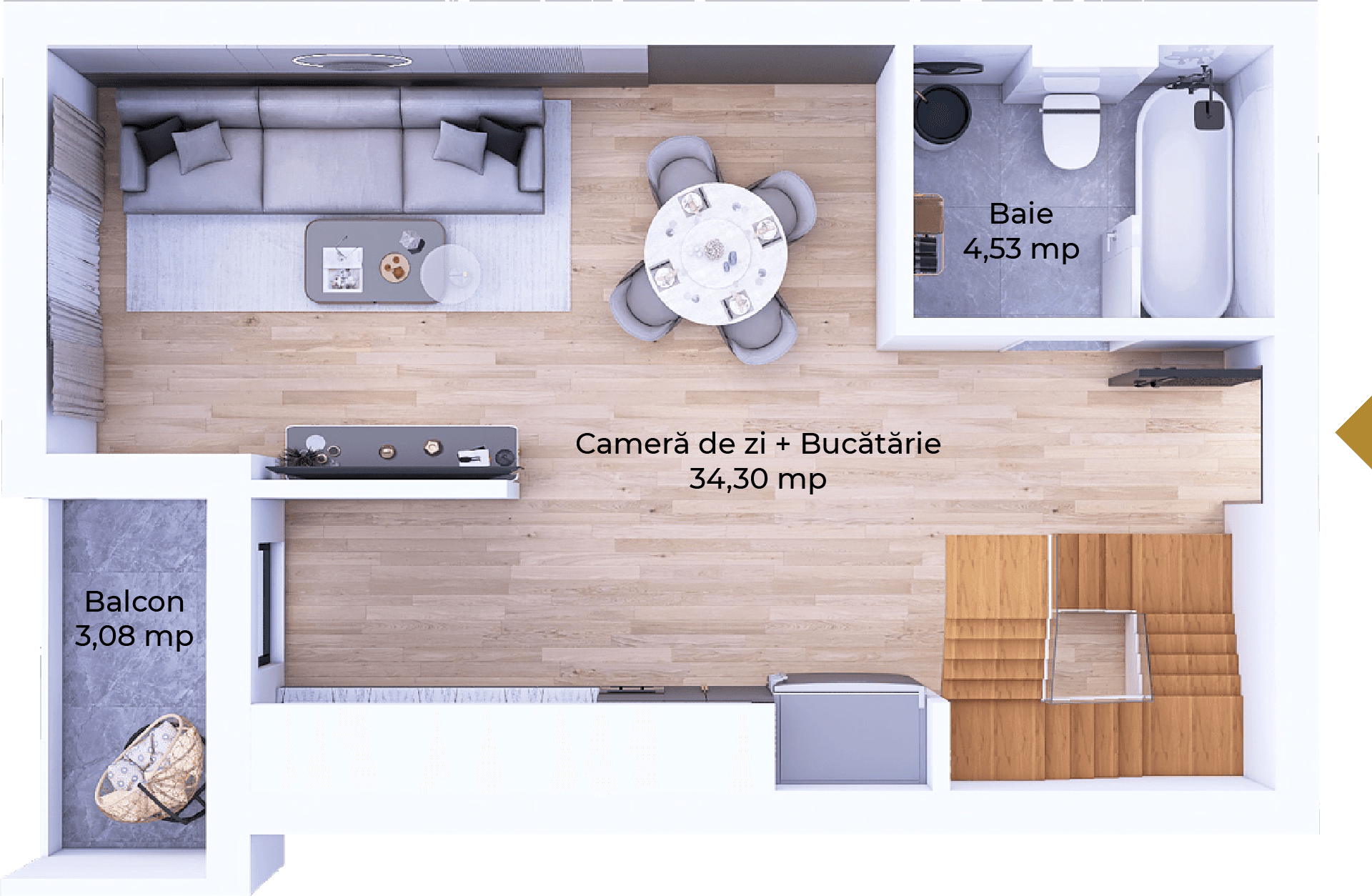 Plan apartament B102-11-9