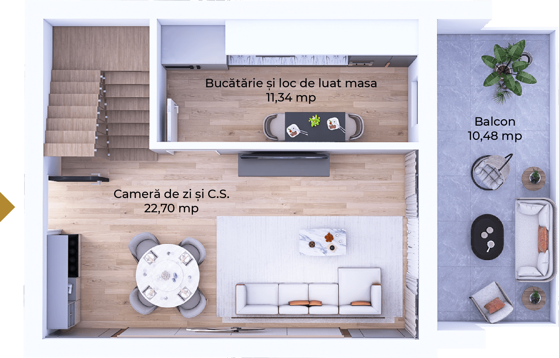 Plan apartament B102-11-3