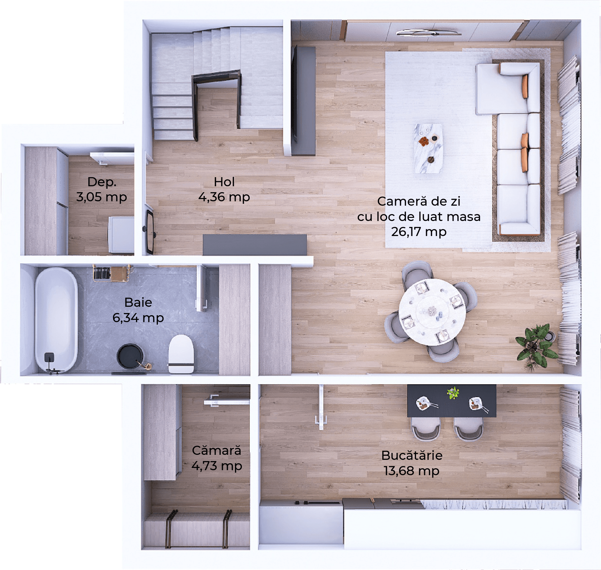 Plan apartament B102-11-1