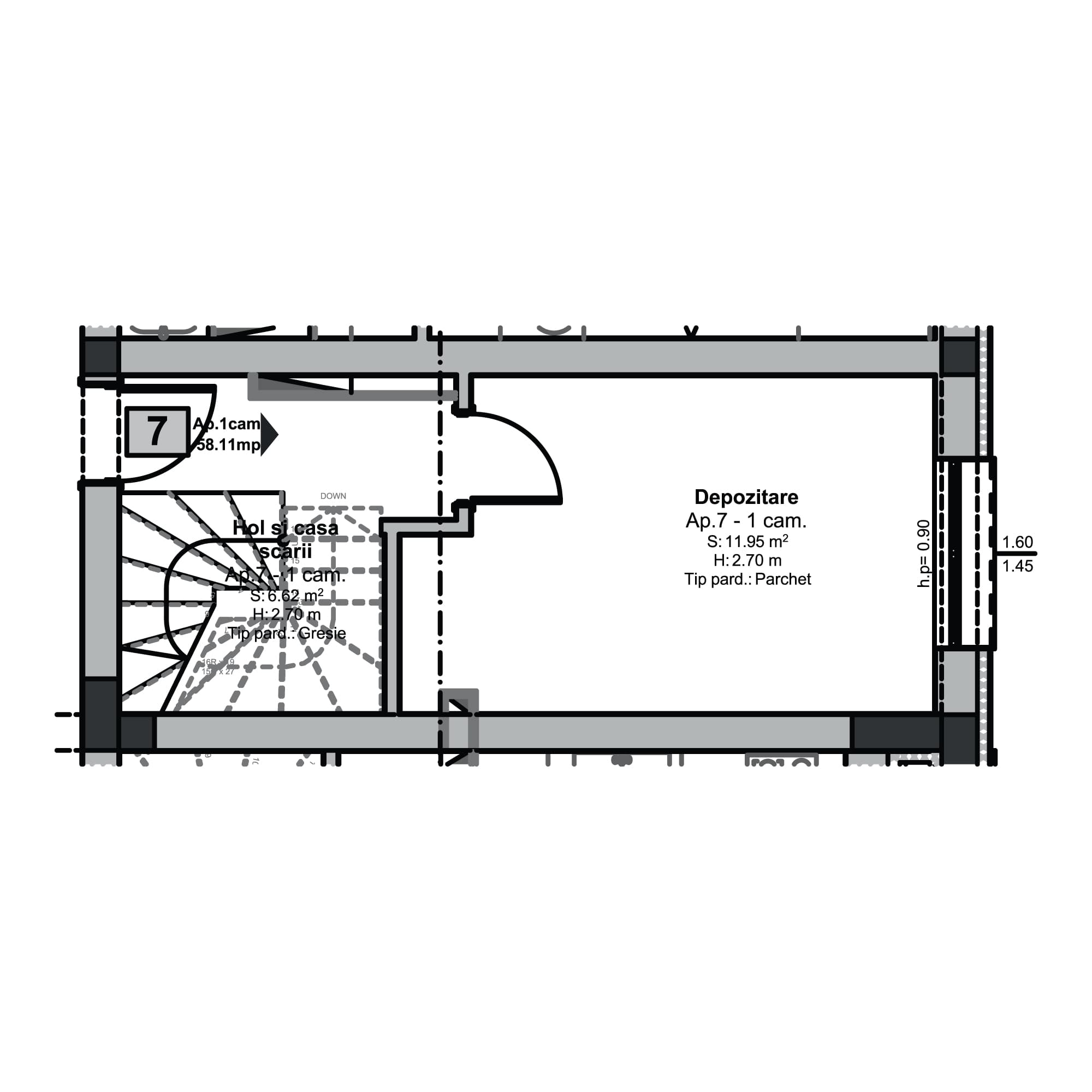 Plan apartament B99-11-7