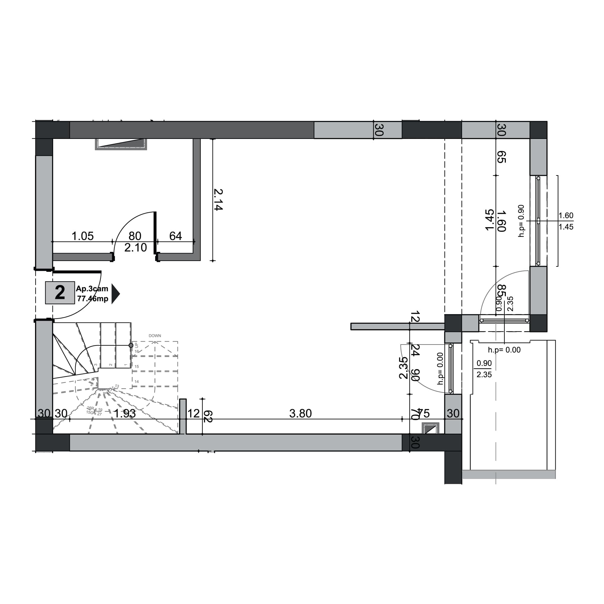 Plan apartament B101-11-2