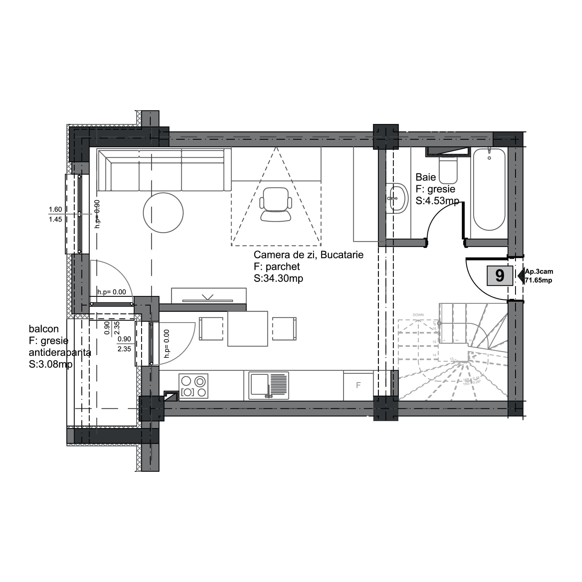 Plan apartament B102-11-9