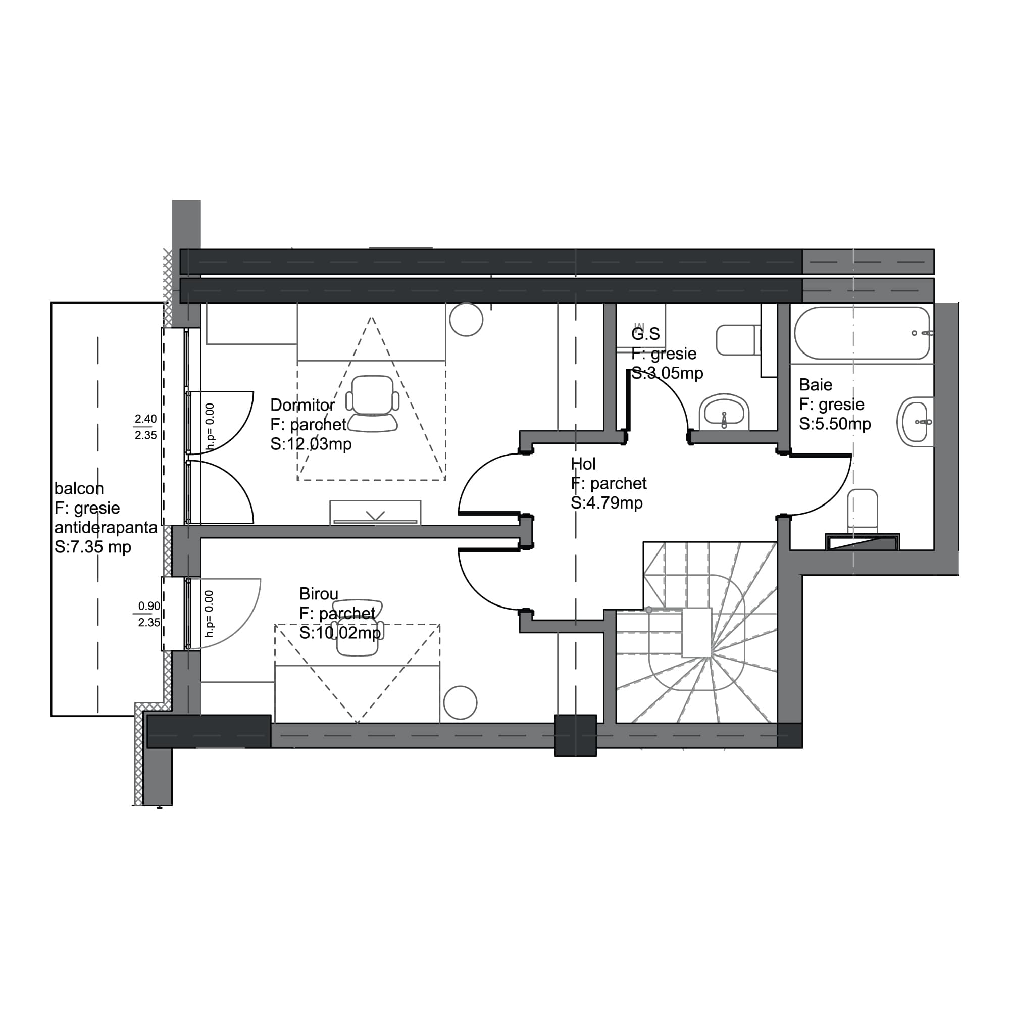 Plan apartament B102-11-11