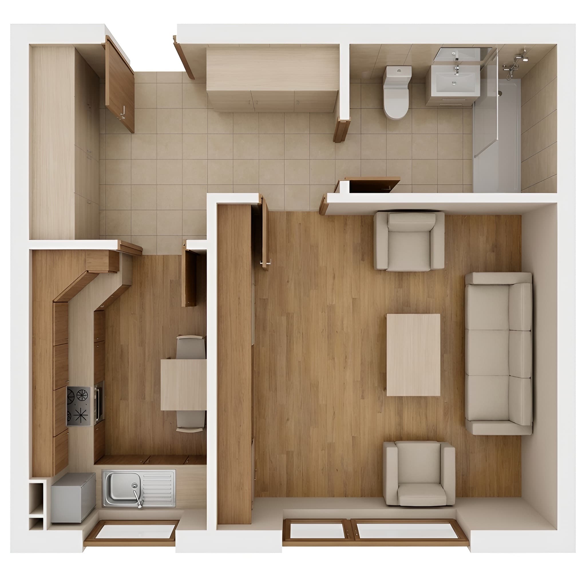 Plan apartament B11-D-93