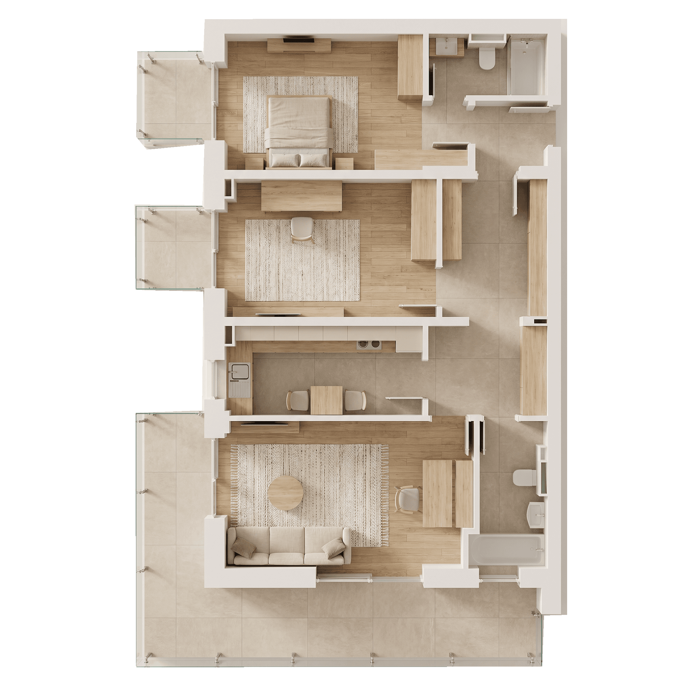Plan apartament B105-3-7