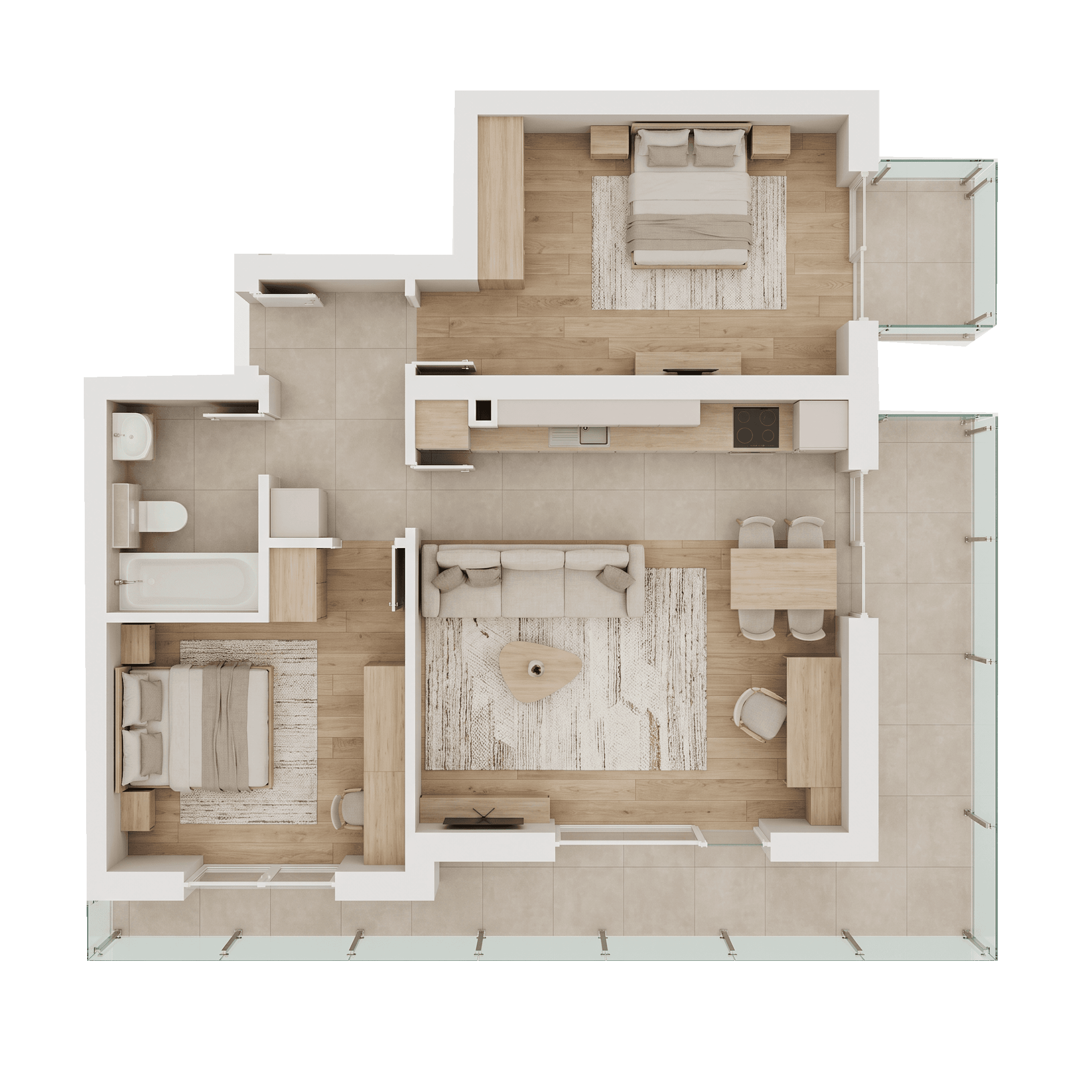 Plan apartament B105-6-4