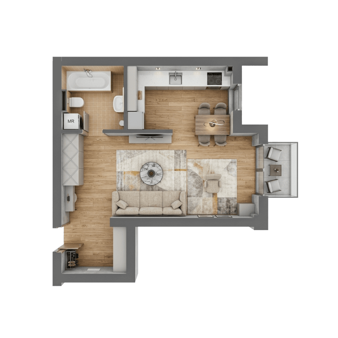 Plan apartament B106-10-3