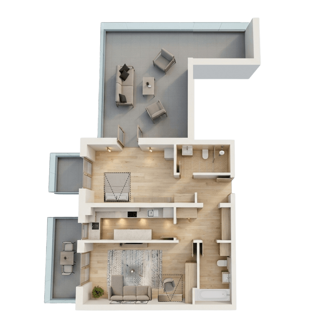 Plan apartament B108-10-1