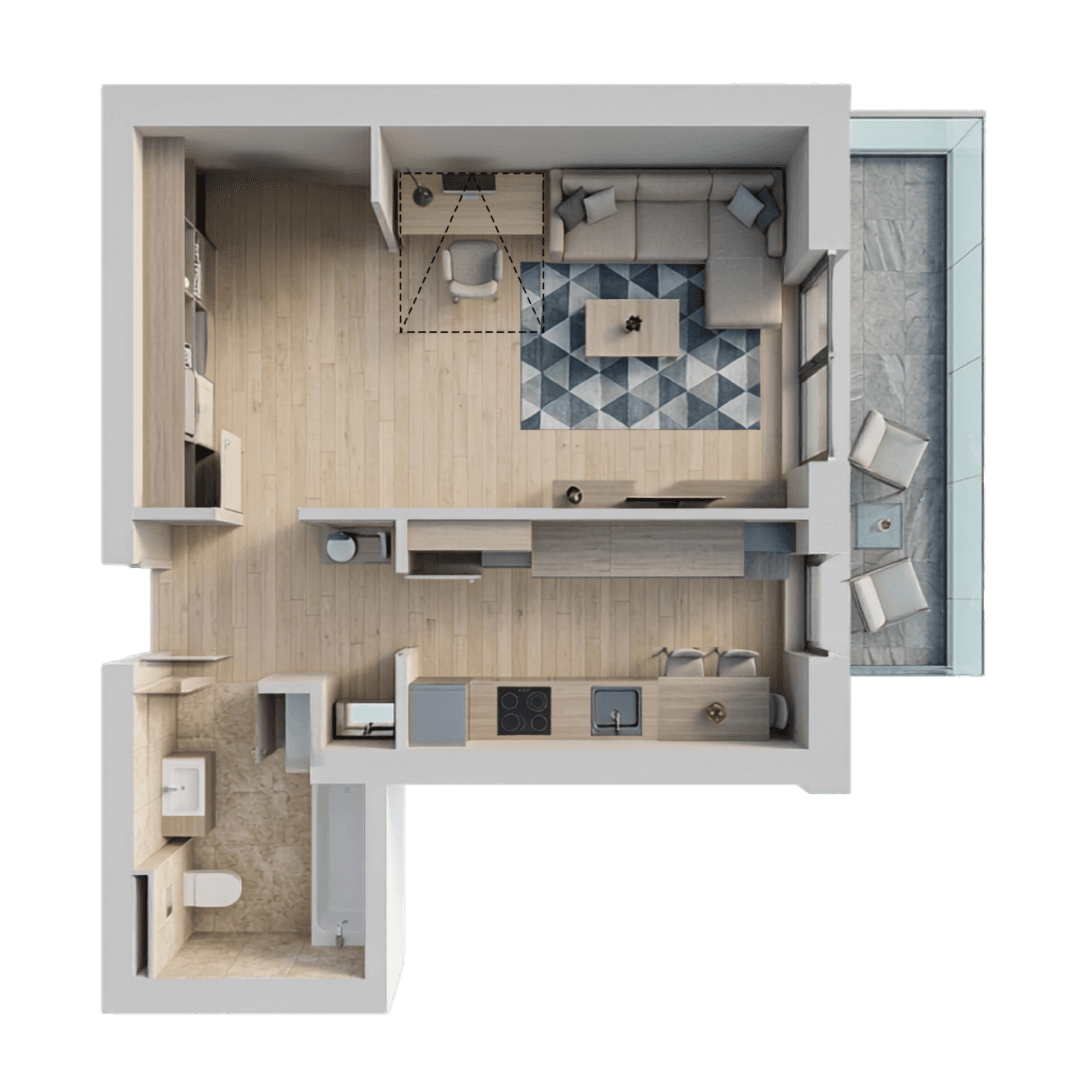 Plan apartament B108-10-3