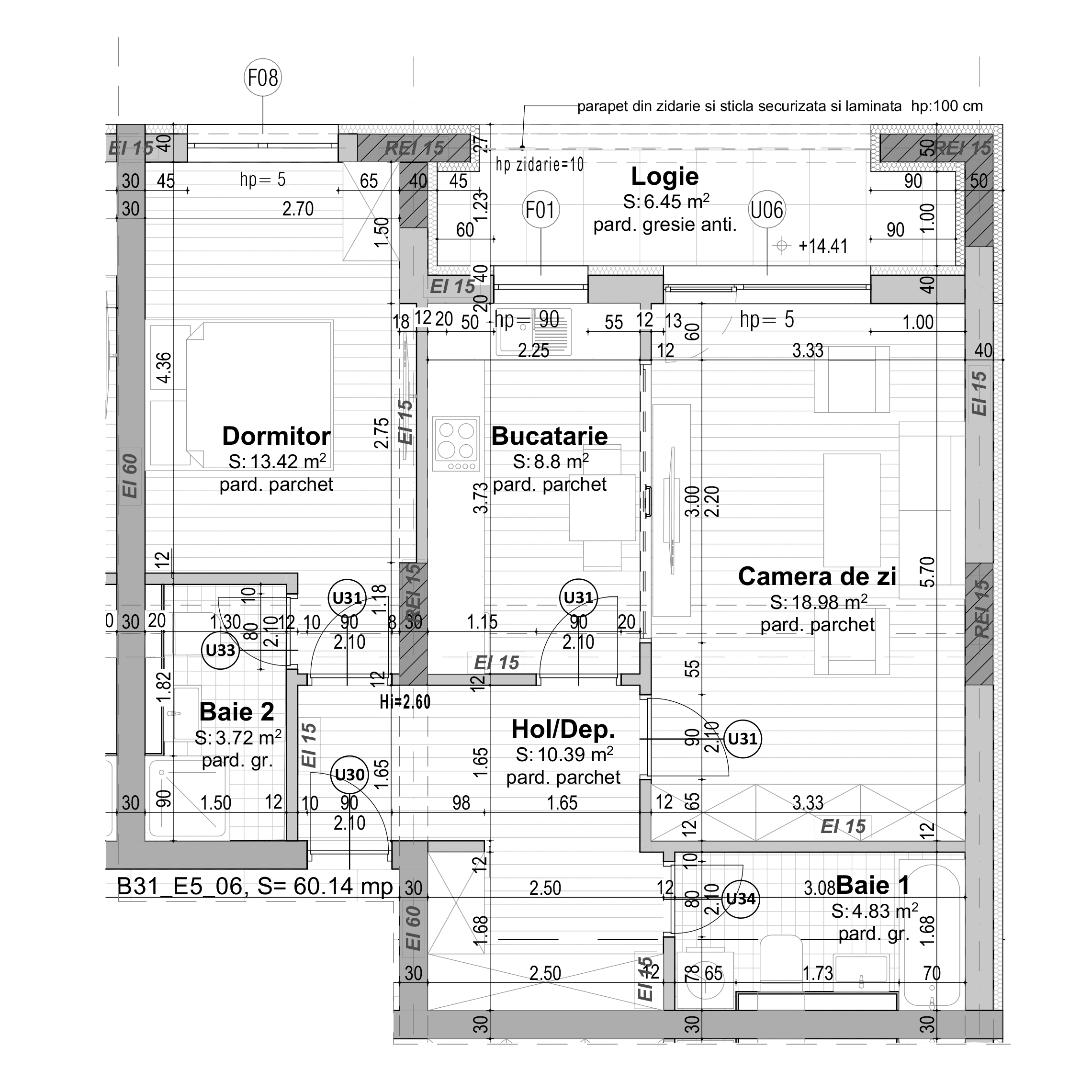 Plan apartament B31-5-6