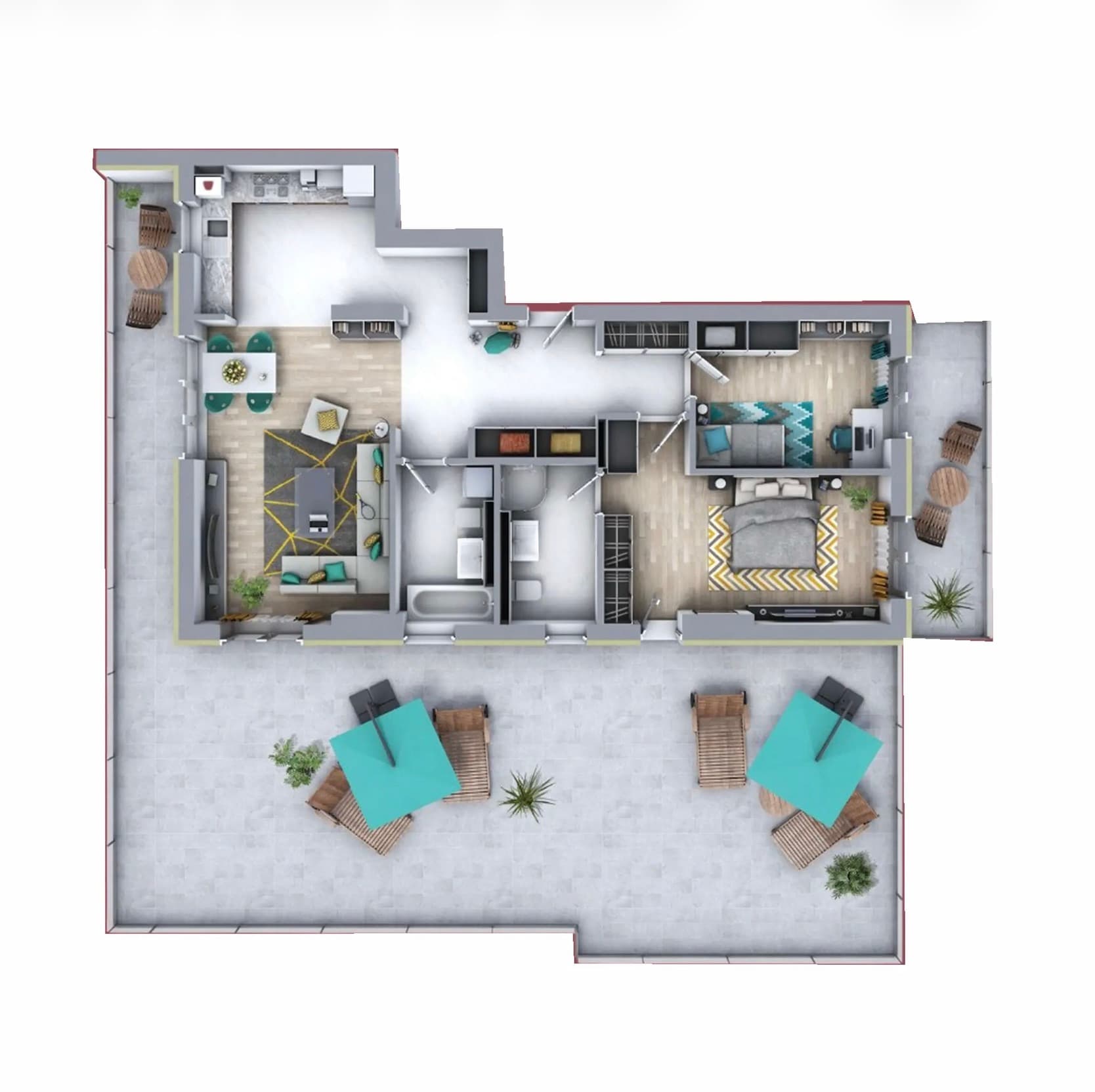 Plan apartament B13-9-5