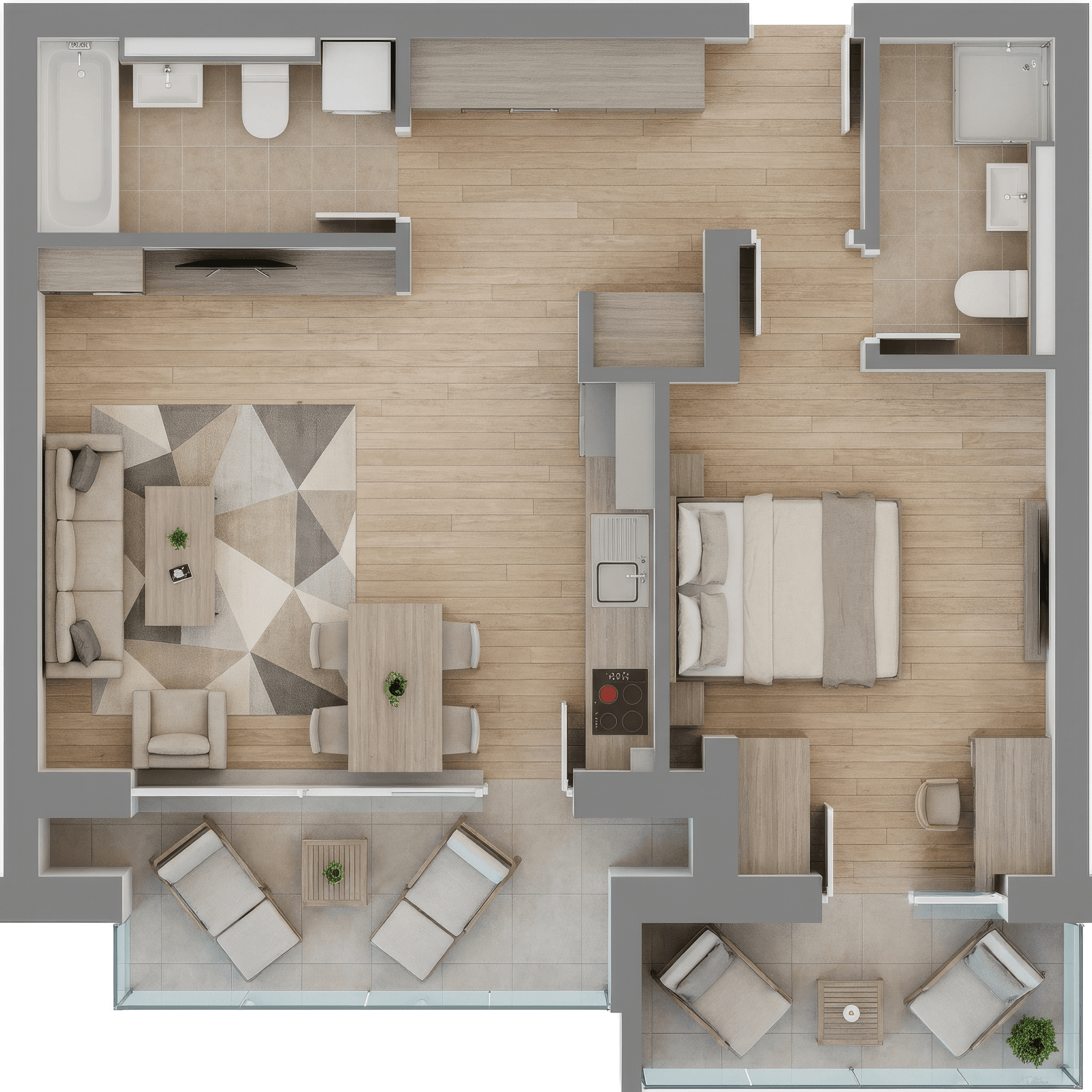Plan apartament B29-4-4