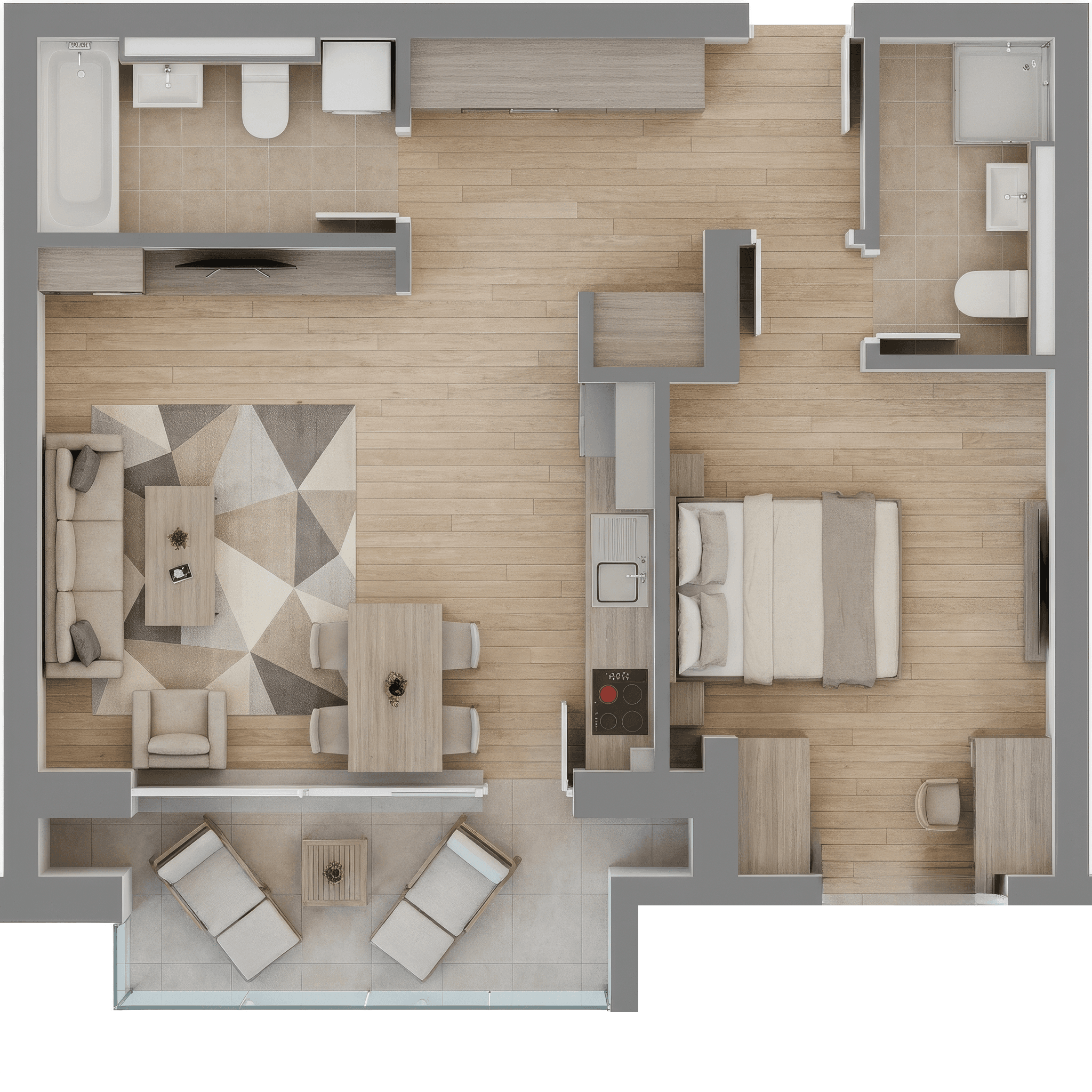 Plan apartament B29-2-4