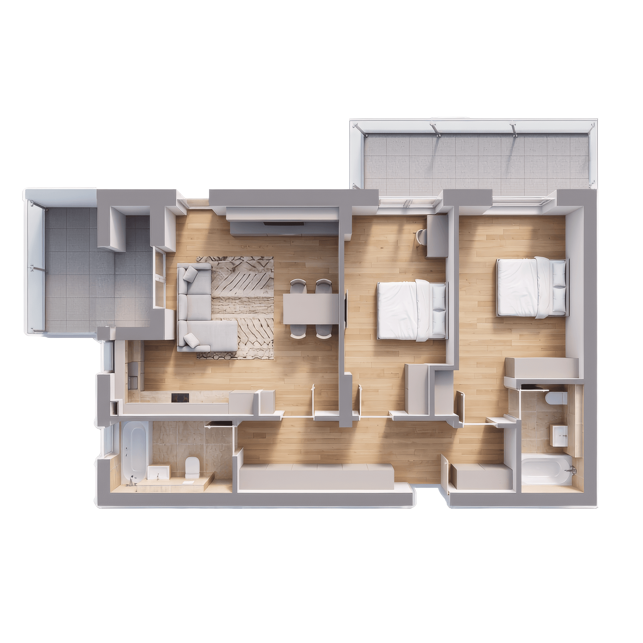 Plan apartament B31-1-3