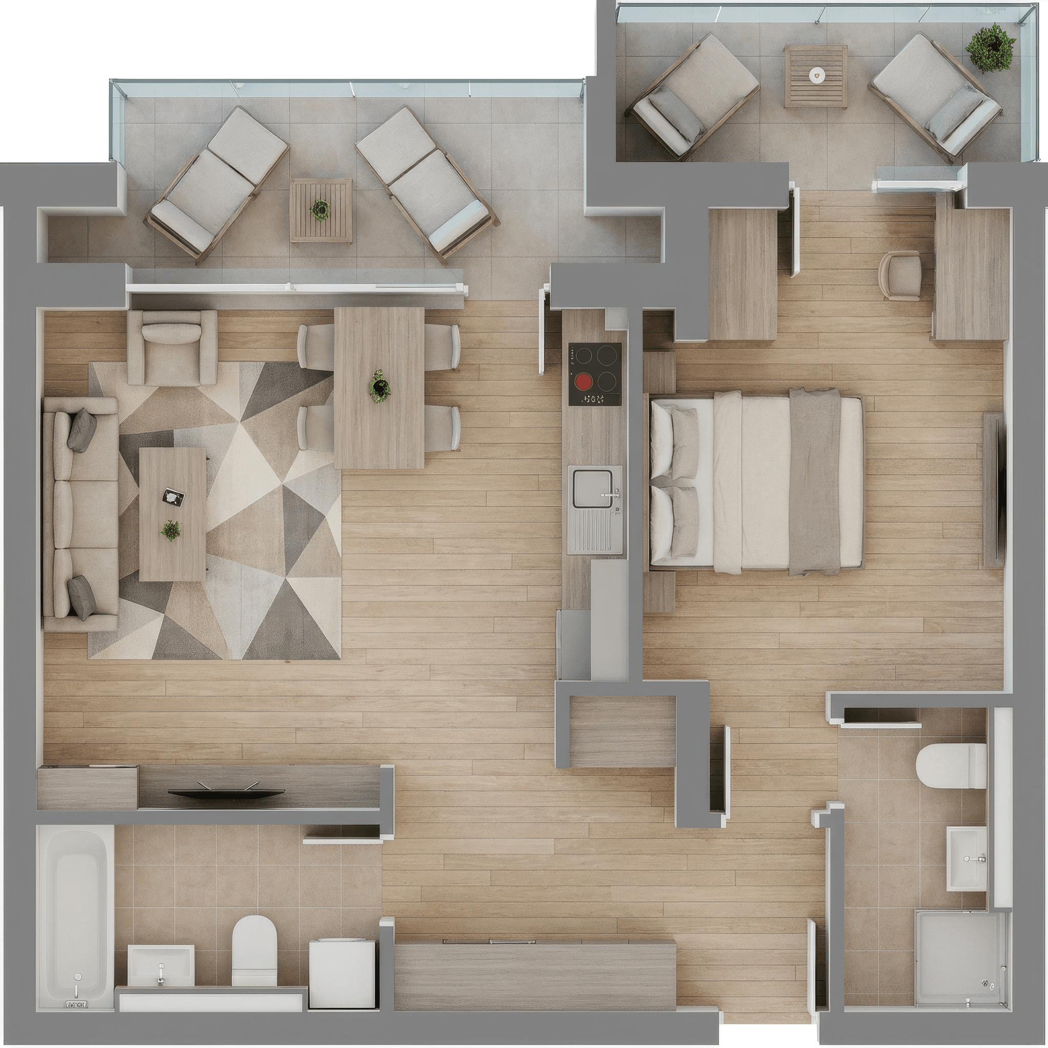 Plan apartament B31-1-5