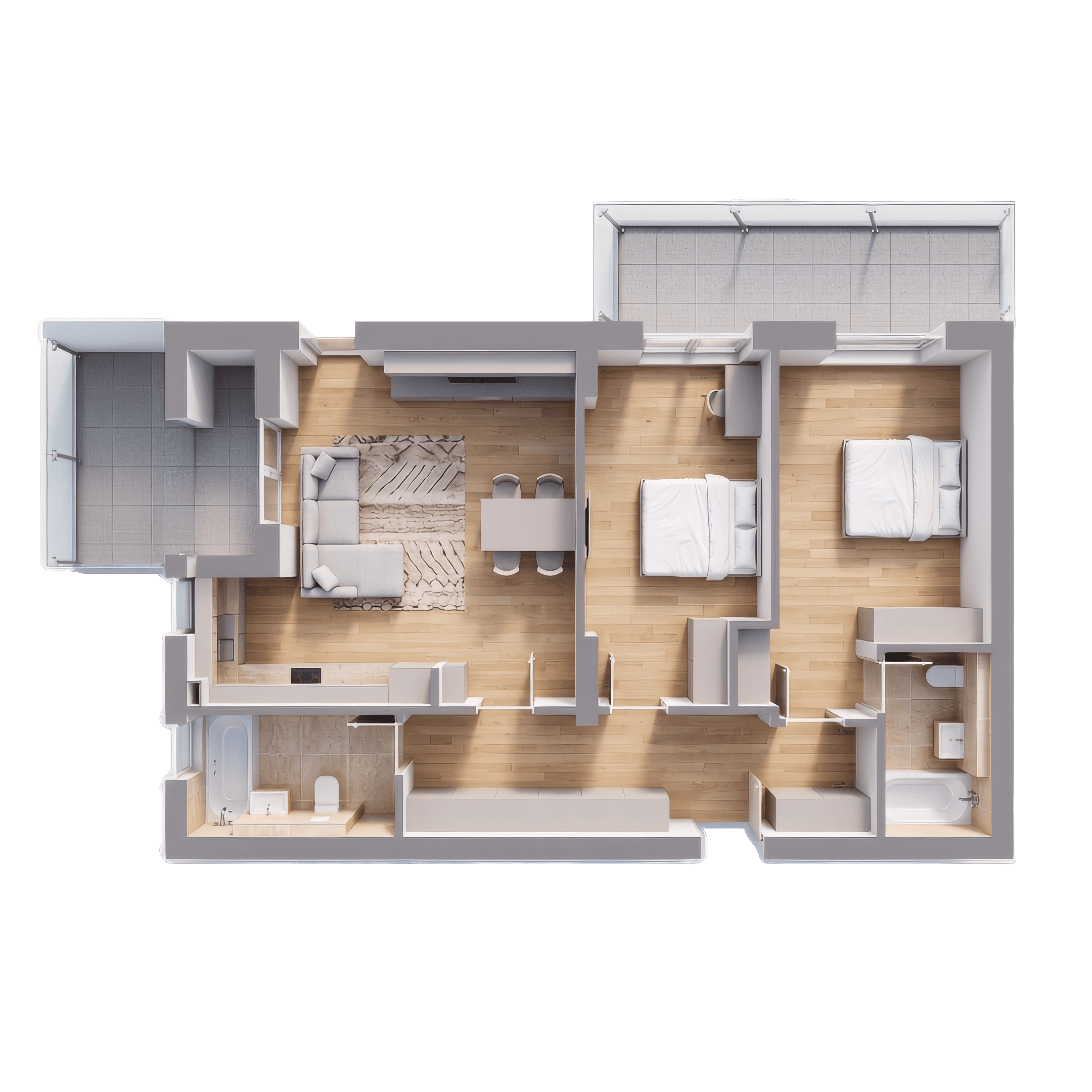 Plan apartament B31-4-3