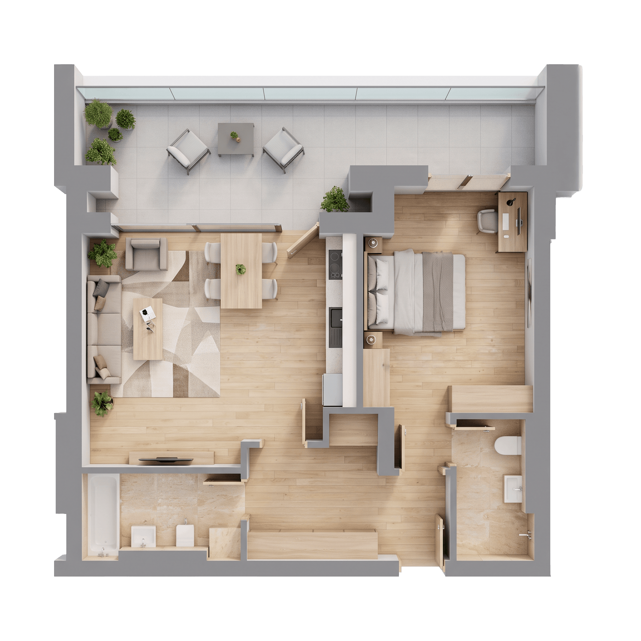 Plan apartament B31-4-4