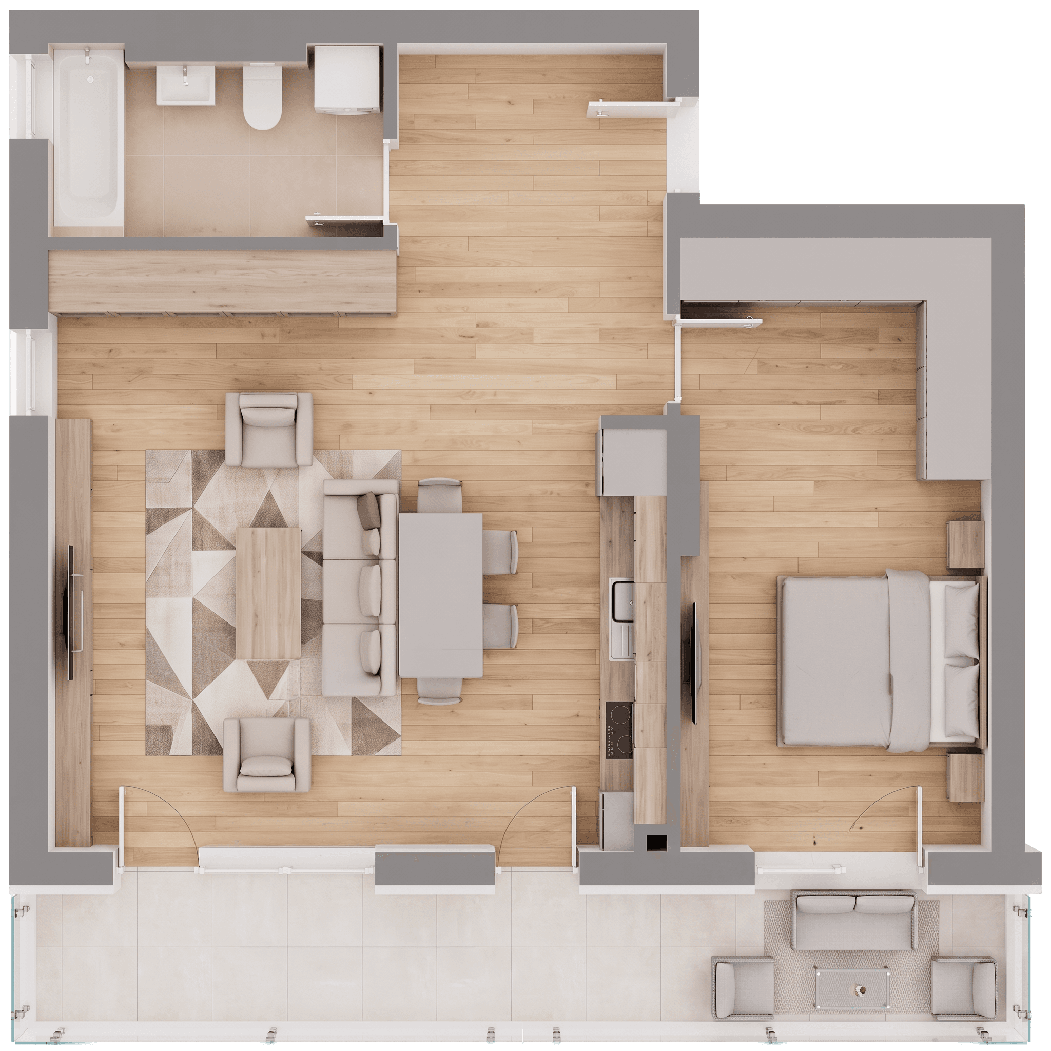 Plan apartament B31-8-2