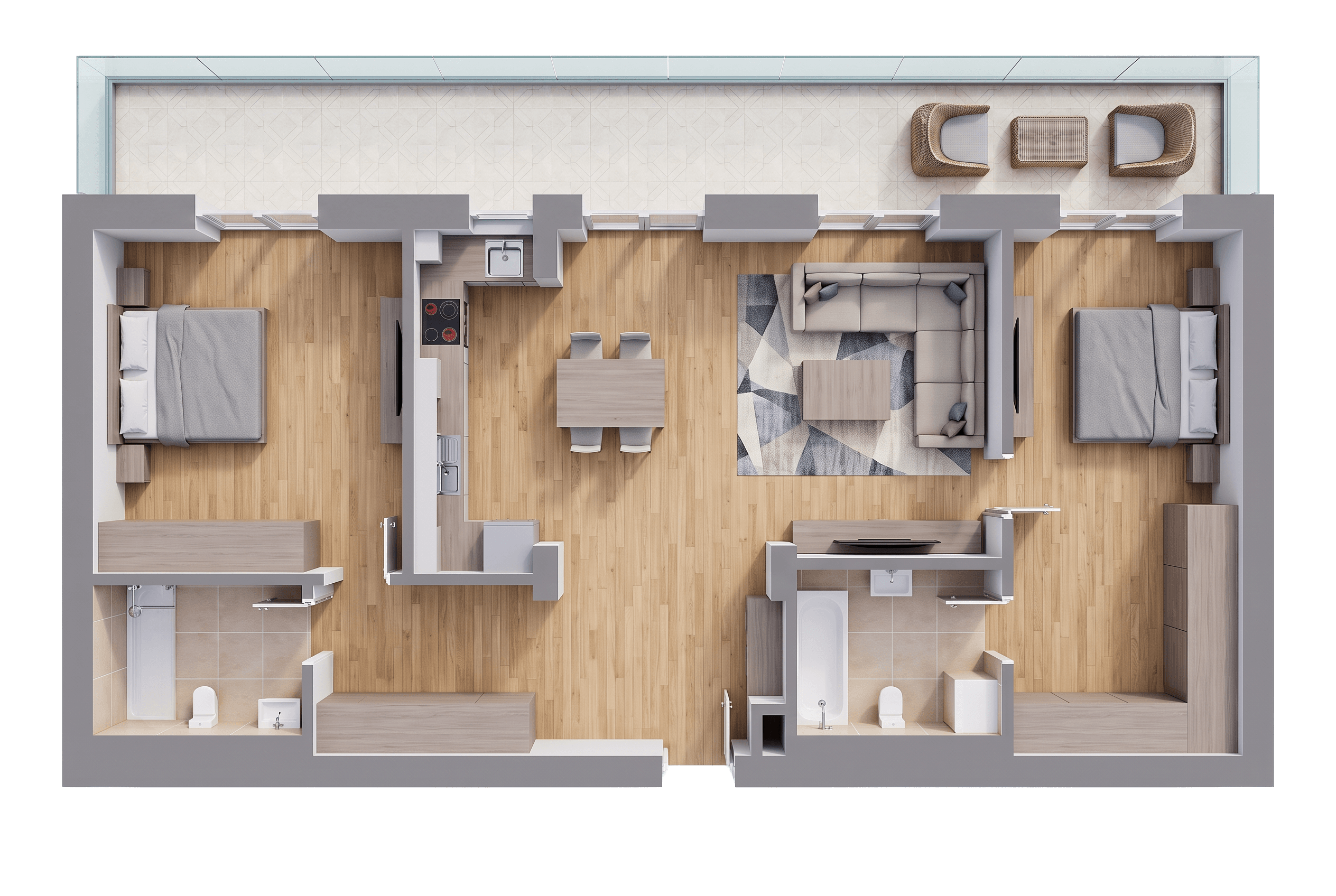 Plan apartament B31-8-4