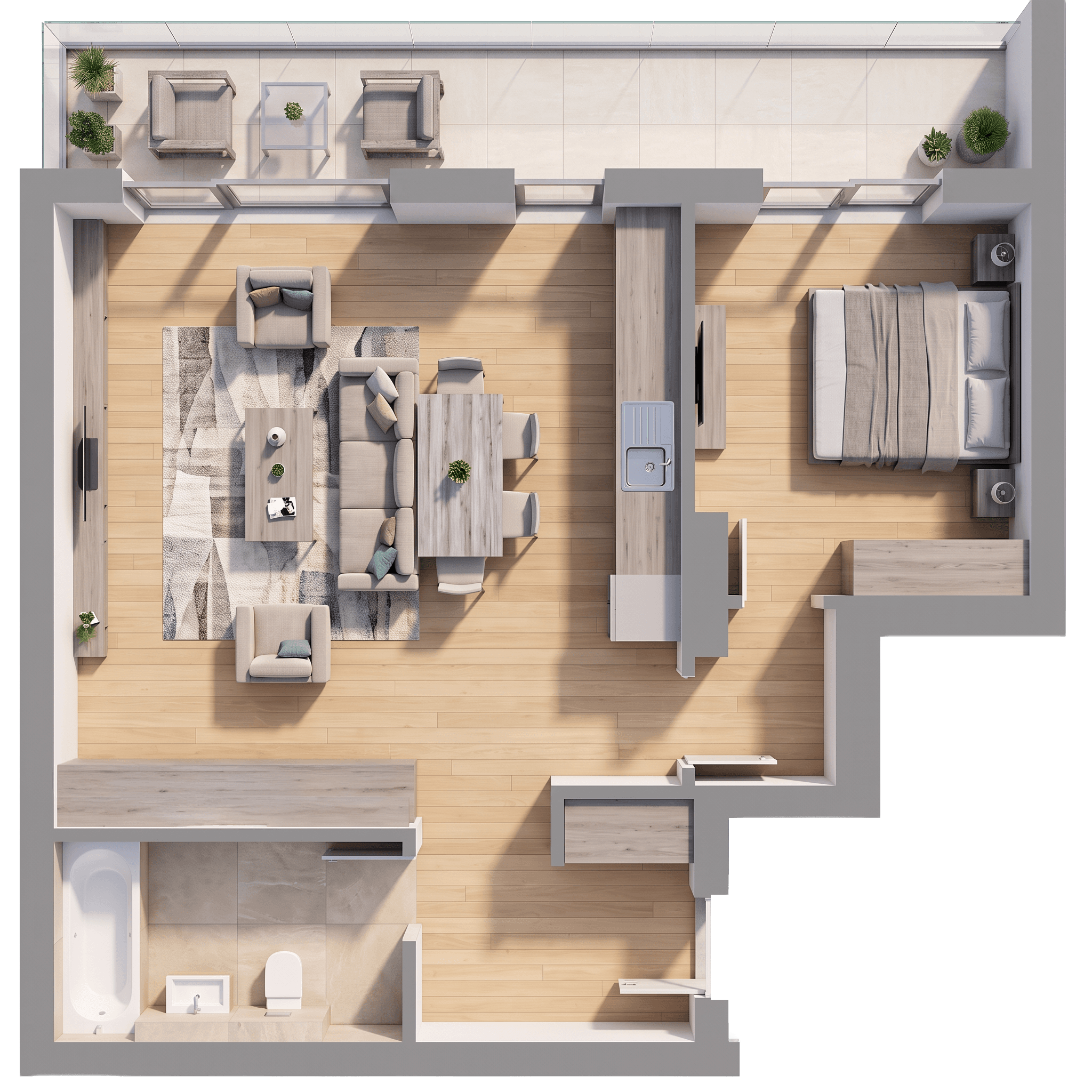 Plan apartament B30-R-6