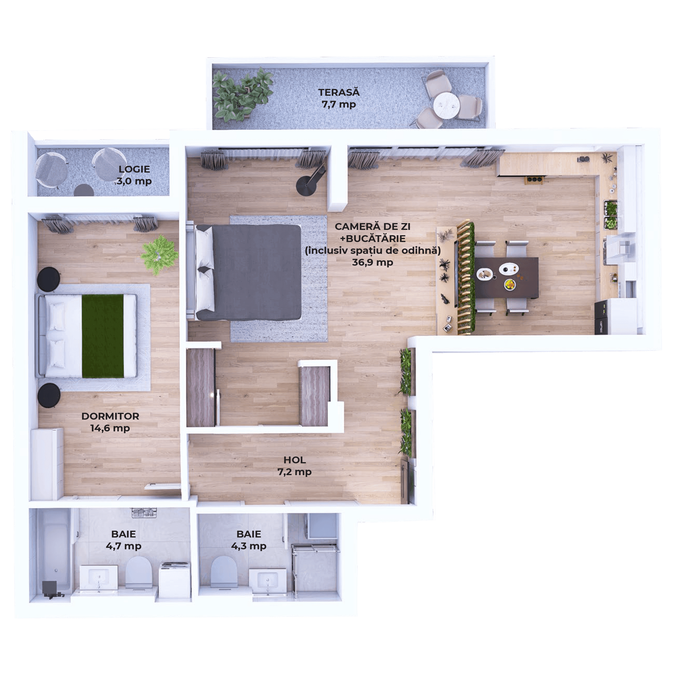 Plan apartament V30-P-7