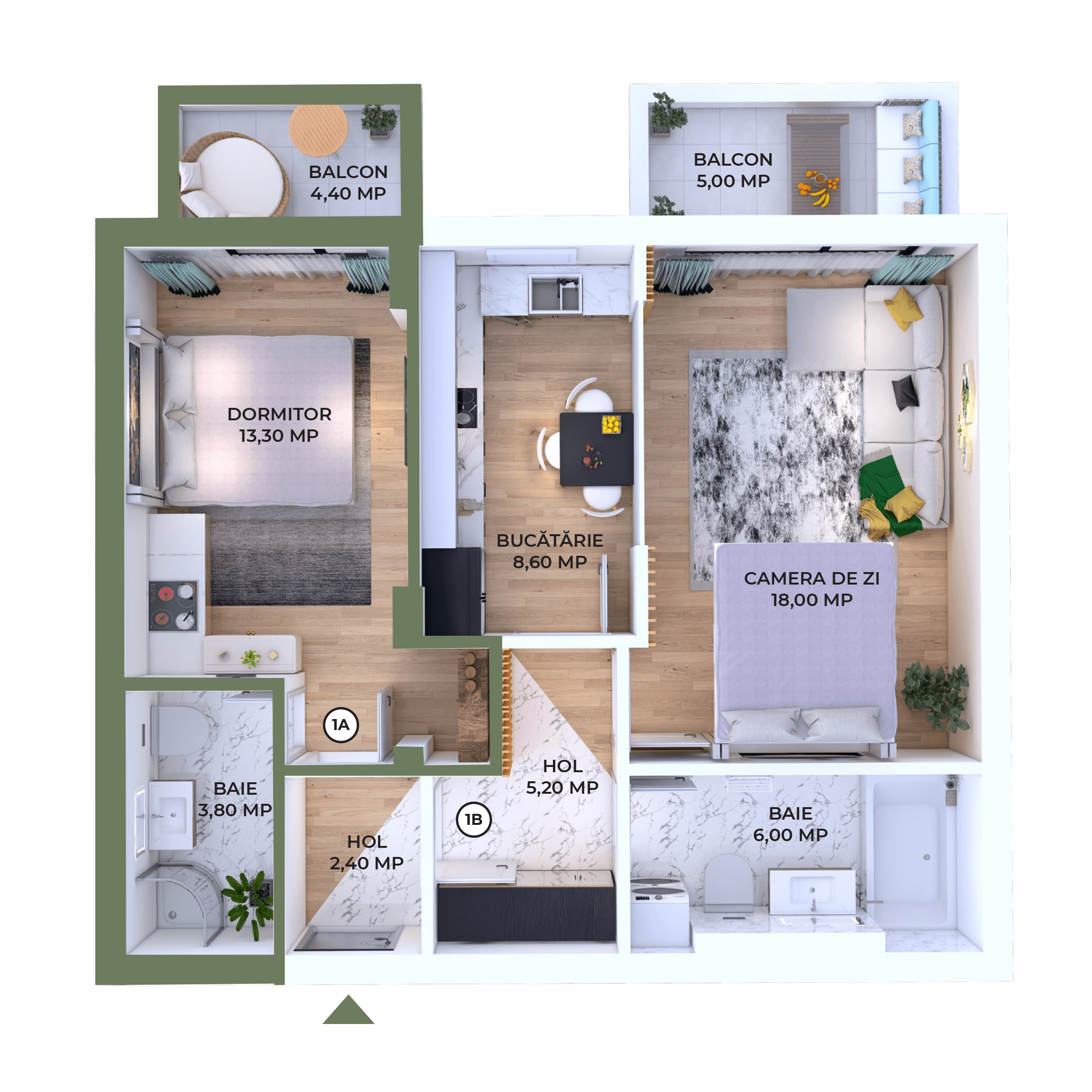 Plan apartament V24-1-2