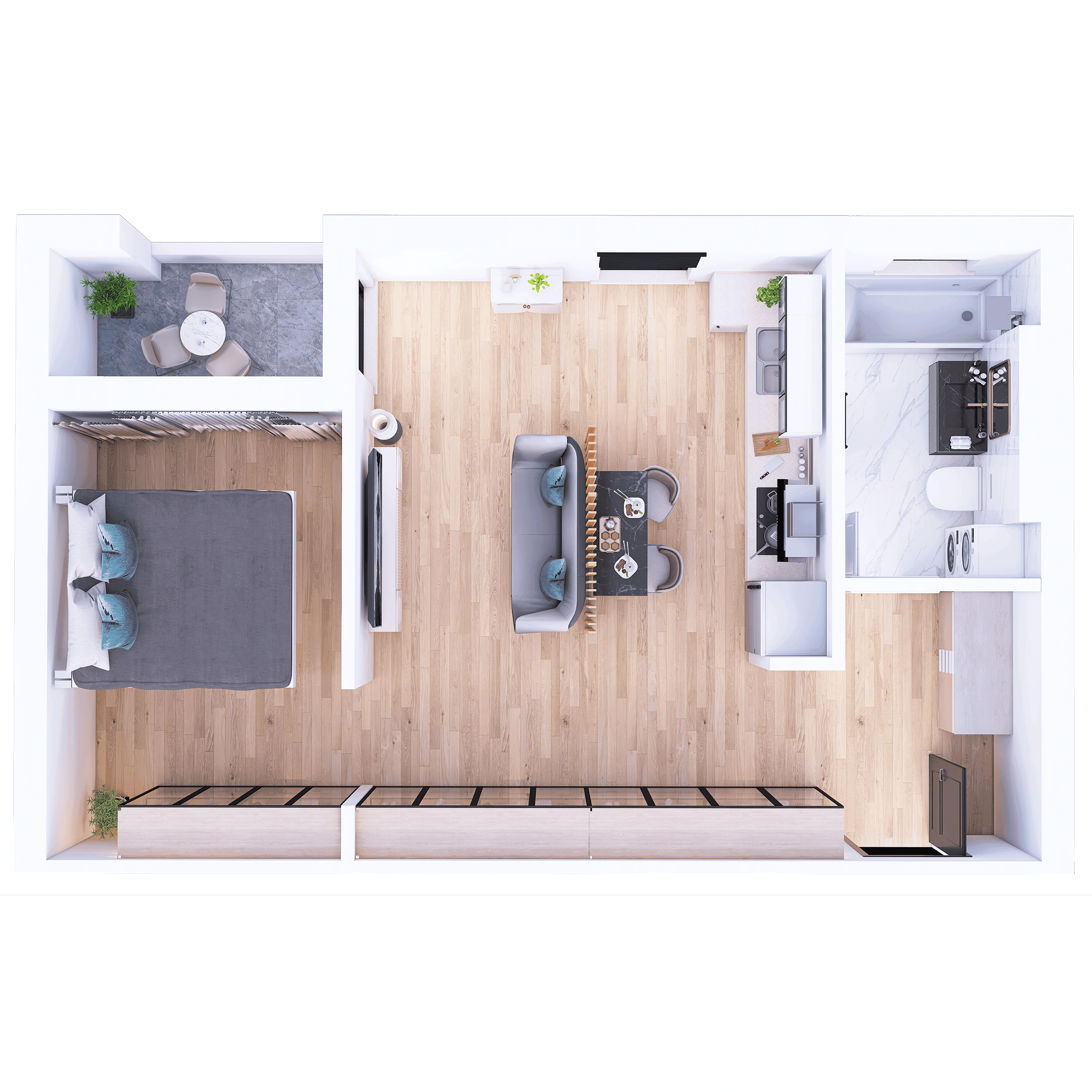 Plan apartament B16-1-5