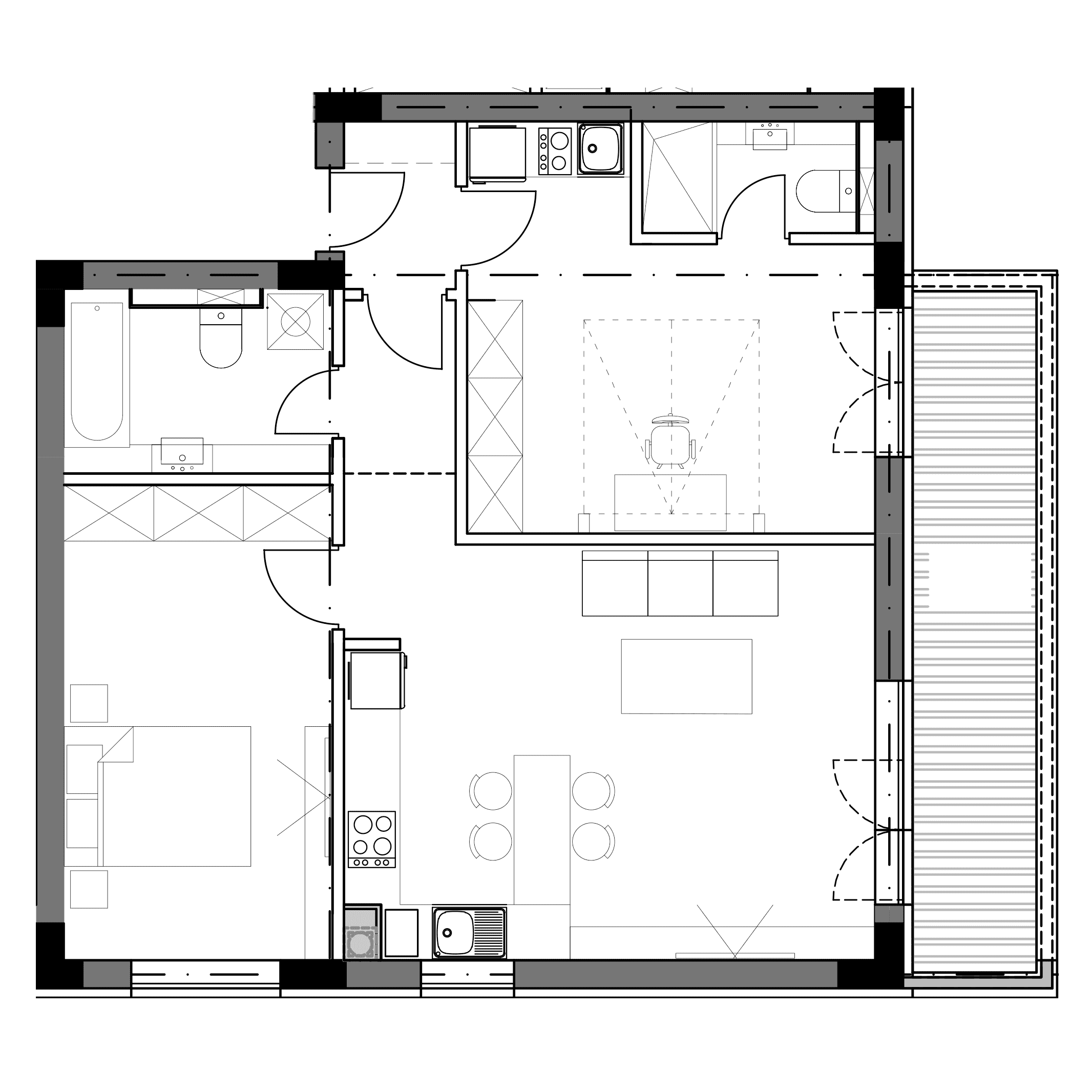 Plan apartament B6-P-03