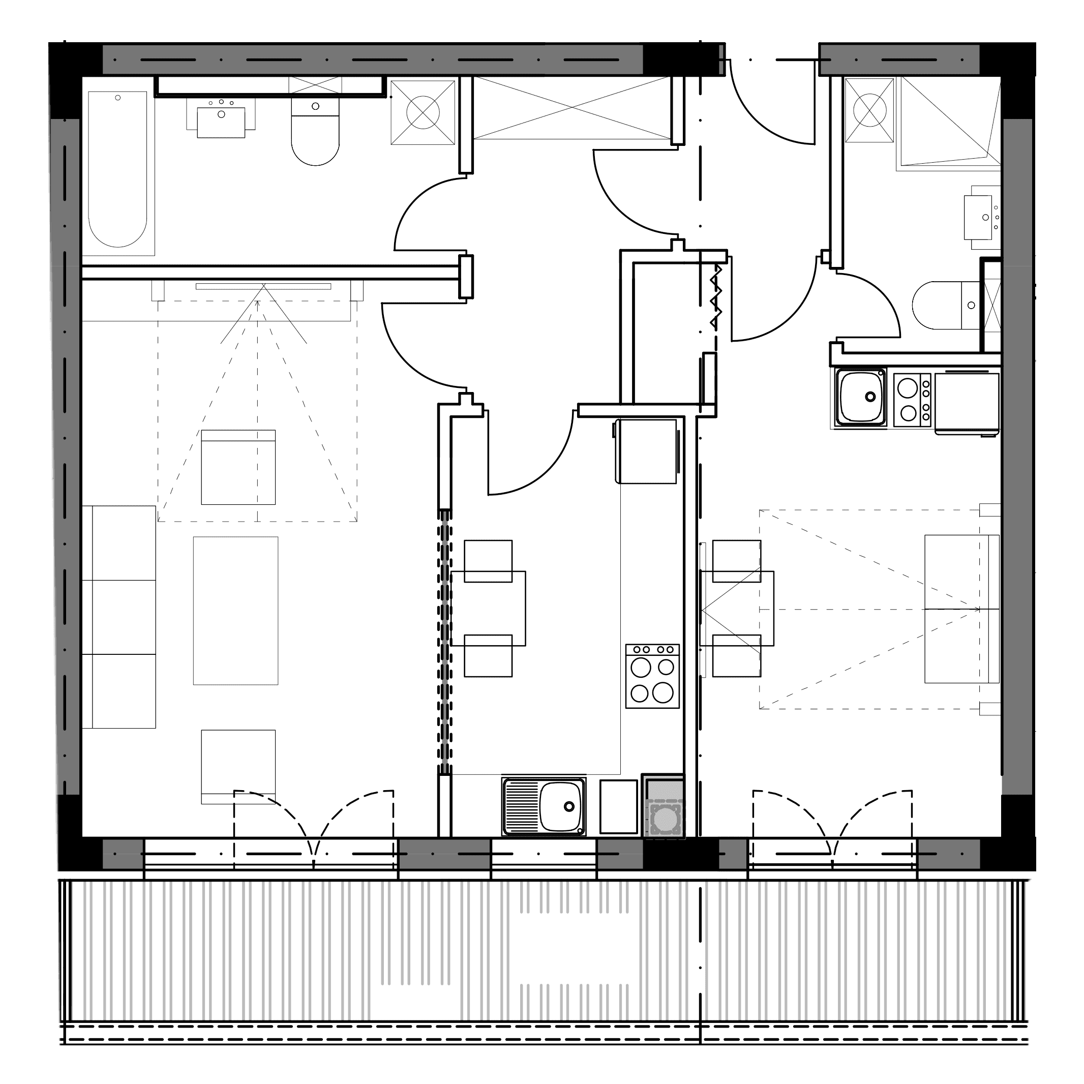 Plan apartament B6-E1-04
